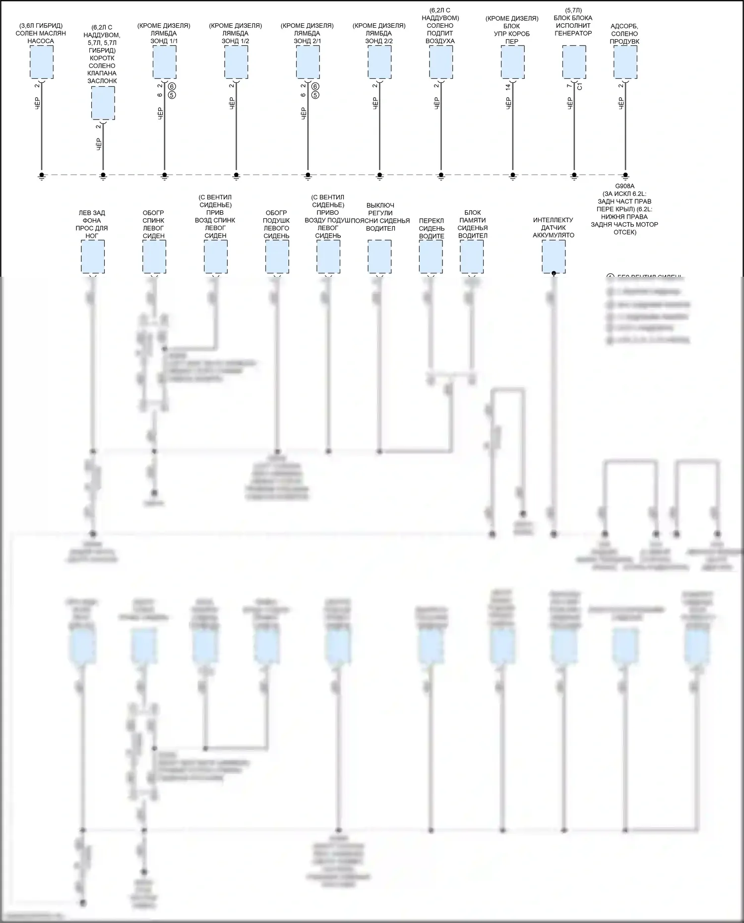 1500 RAM V (2018-2024): Электросхема разводки массы (3 из 7) 