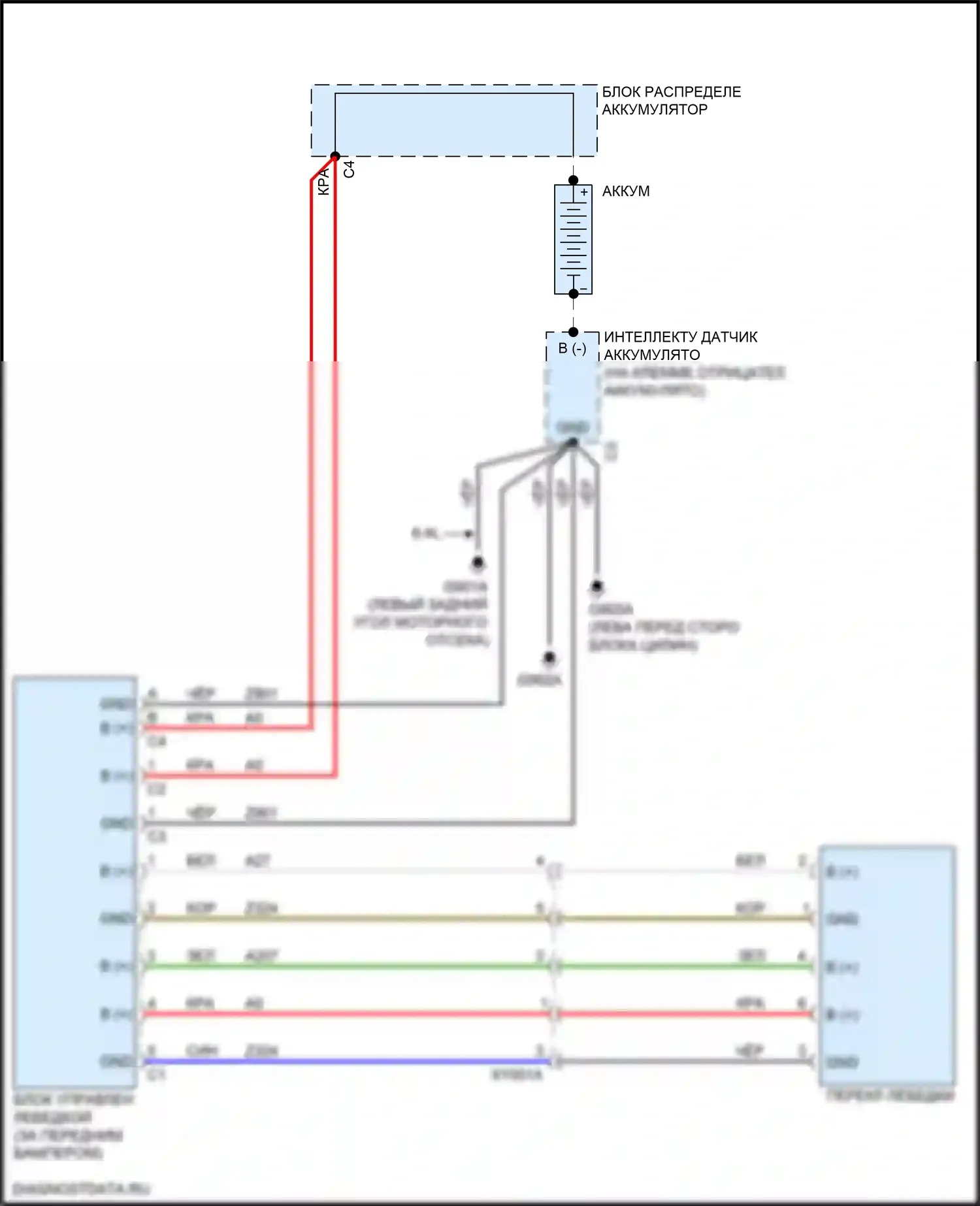 2500 RAM I рестайлинг (2019-2024): Электросхема активных управление кузовом и подвеской 