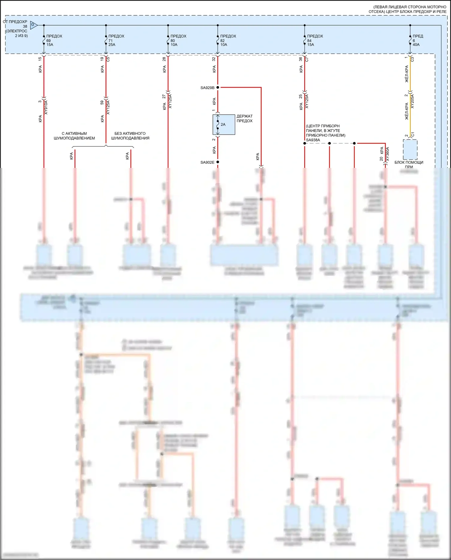 2500 RAM I рестайлинг (2019-2024): Электросхема блока предохранителей реле (3 из 9) 