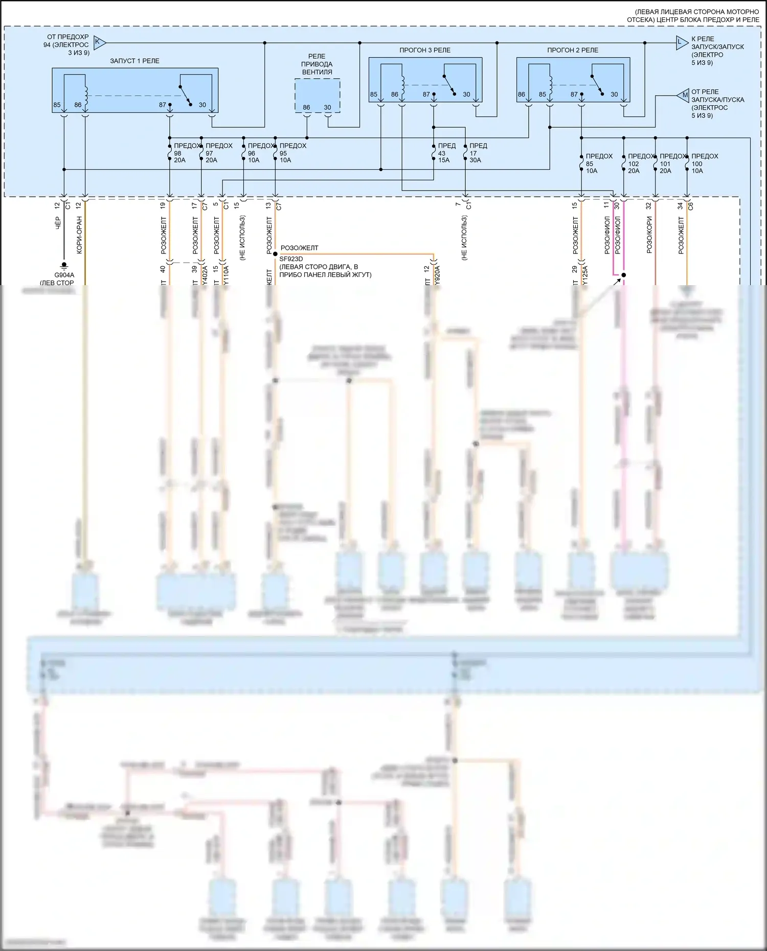 2500 RAM I рестайлинг (2019-2024): Электросхема блока предохранителей реле (4 из 9) 