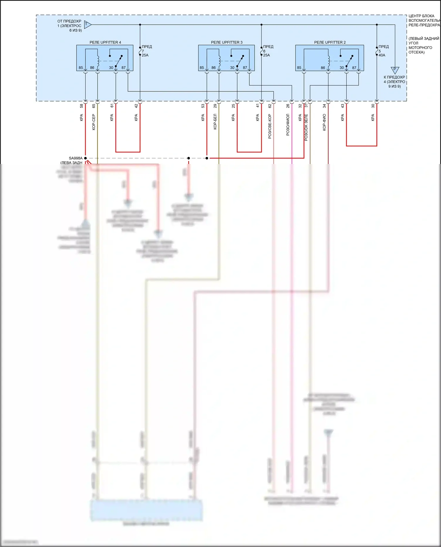 2500 RAM I рестайлинг (2019-2024): Электросхема блока предохранителей реле (8 из 9) 