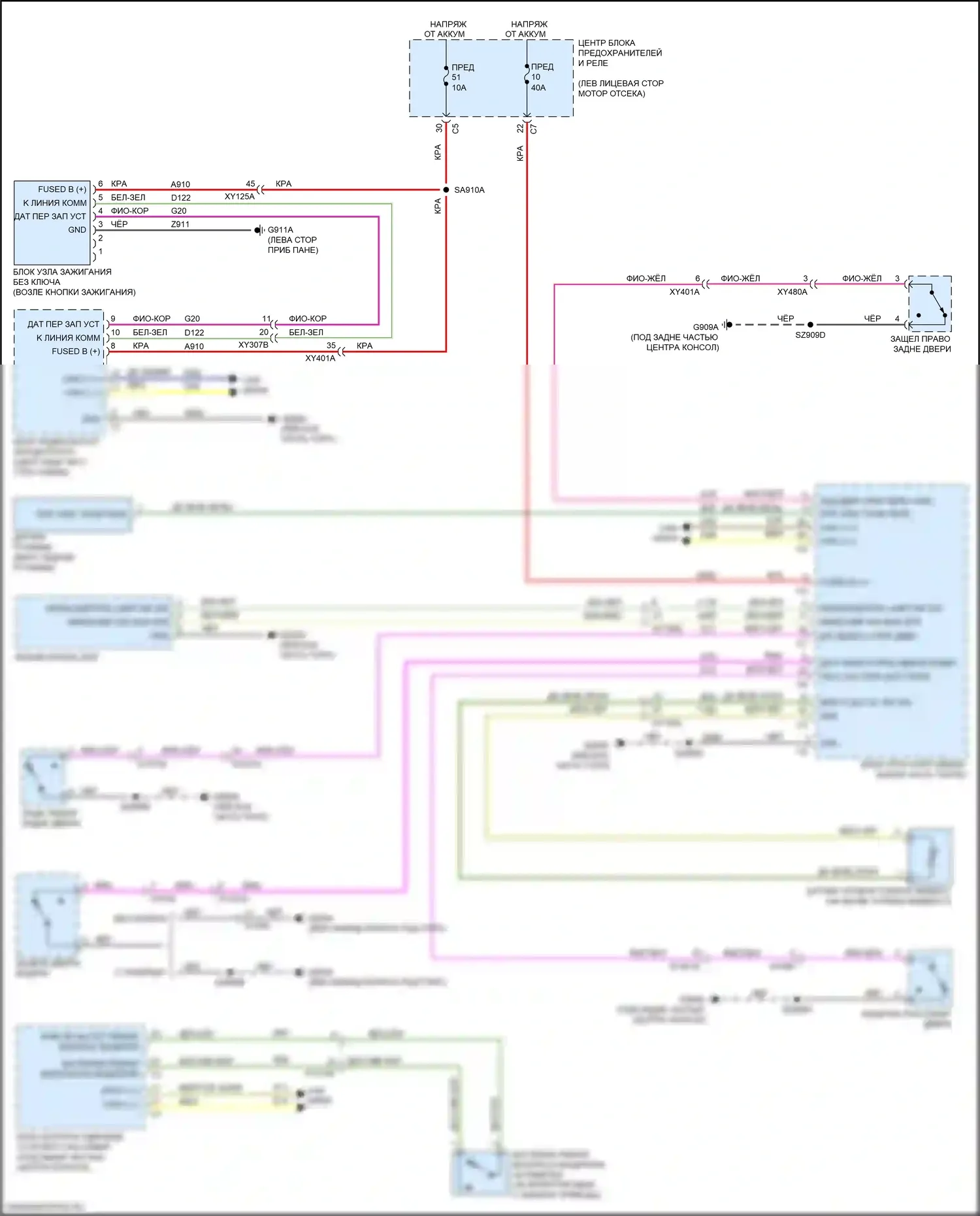 2500 RAM I рестайлинг (2019-2024): Электросхема утора 
