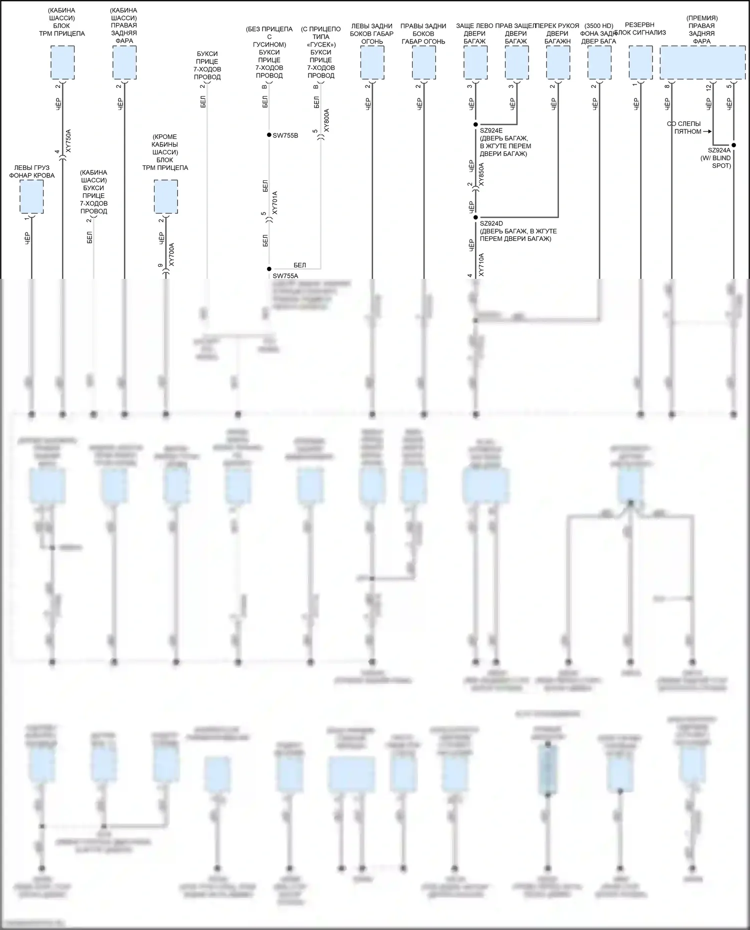 2500 RAM I рестайлинг (2019-2024): Электросхема распределения массы (7 из 7) 