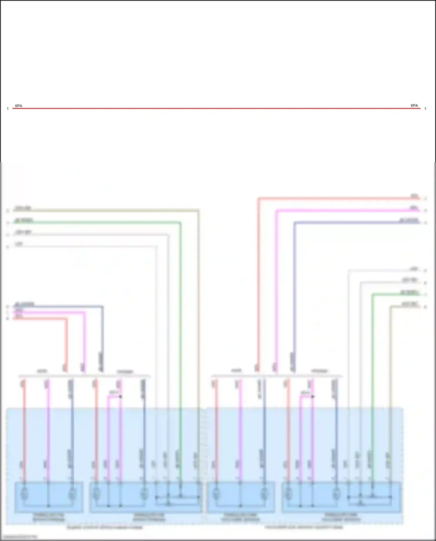 2500 RAM I рестайлинг (2019-2024): Электросхема управления зеркалами заднего вида, с силовым фальцем, без буксировки прицепа (2 из 3) 