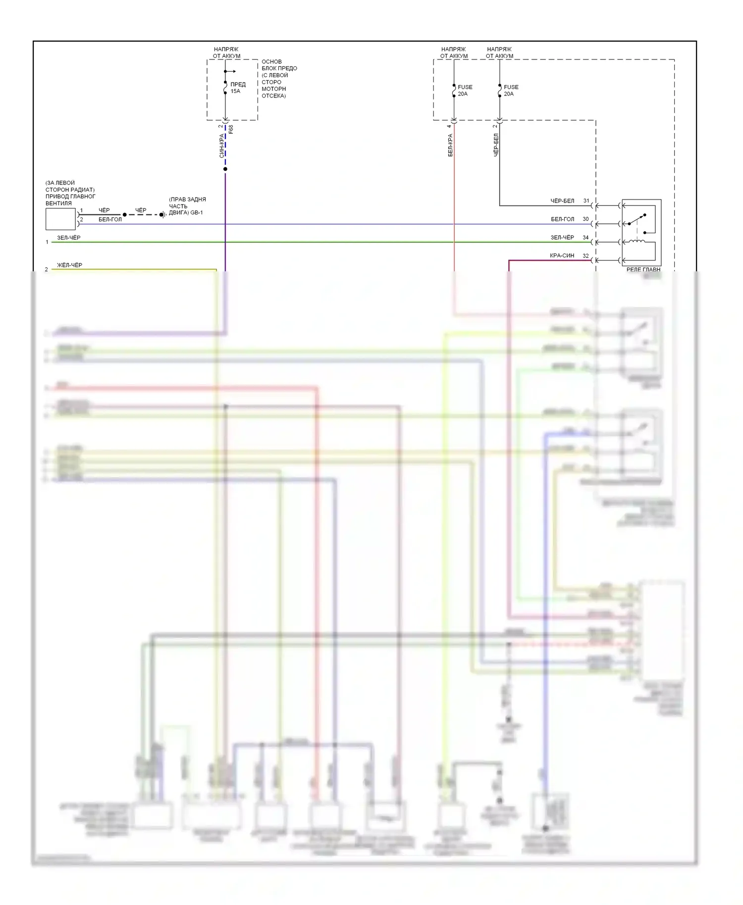 9-2X Saab I (2004-2006): 2.5л, электросхема климат контроля (2 из 2) 
