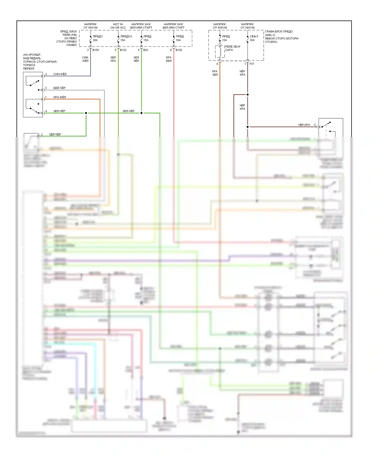 9-2X Saab I (2004-2006): 2.5l, электросхема круиз-контроля 