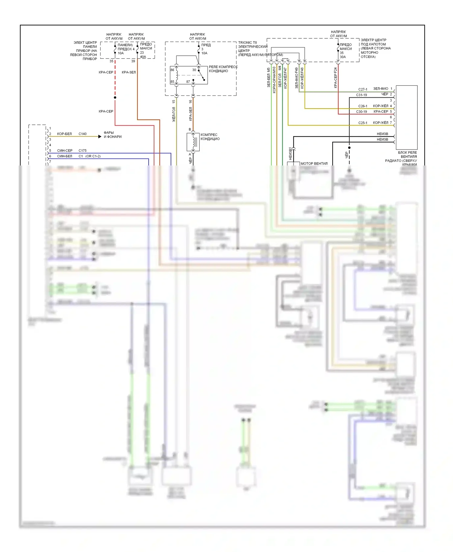 9-3 Saab II (2002-2008): 2,0л турбо, автоматическая электросхема кондиционера, один вентилятор (1 из 2) 