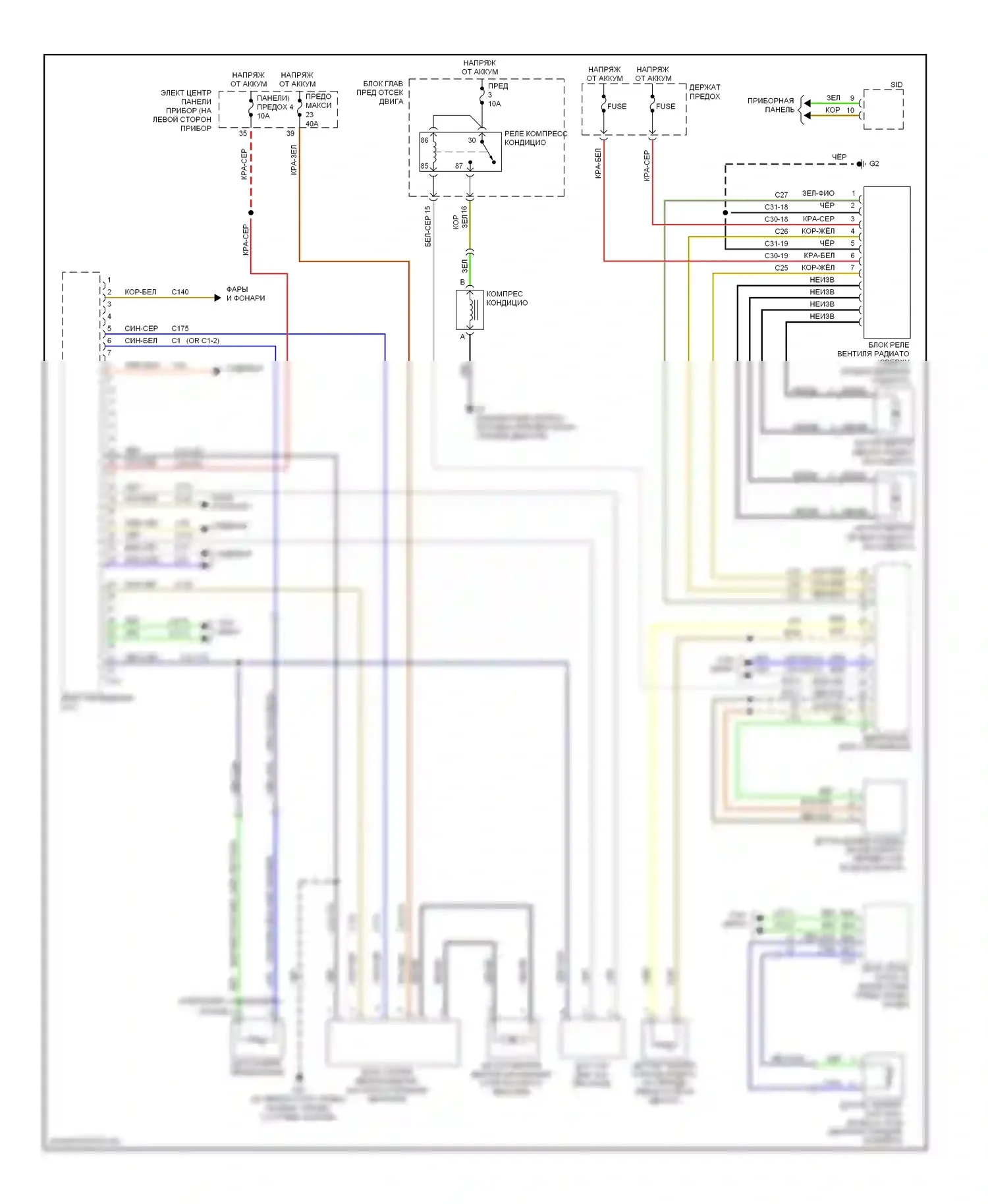 9-3 Saab II (2002-2008): 2.8л турбо, автоматическая электросхема кондиционера (1 из 2) 