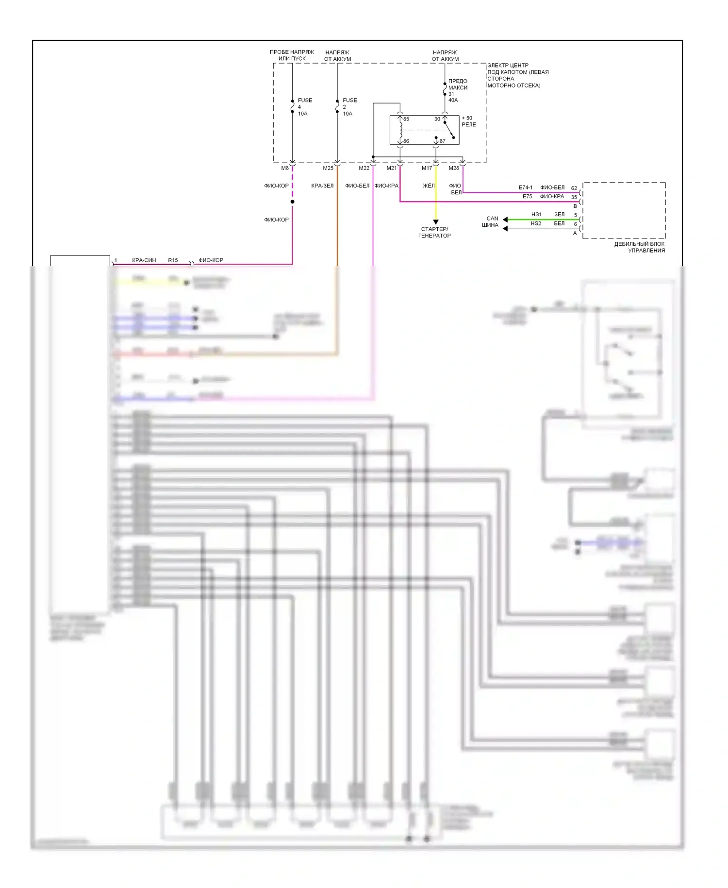 9-3 Saab II (2002-2008): Электросхема автоматической коробки передач, 6-ступенчатая автоматическая коробка передач 