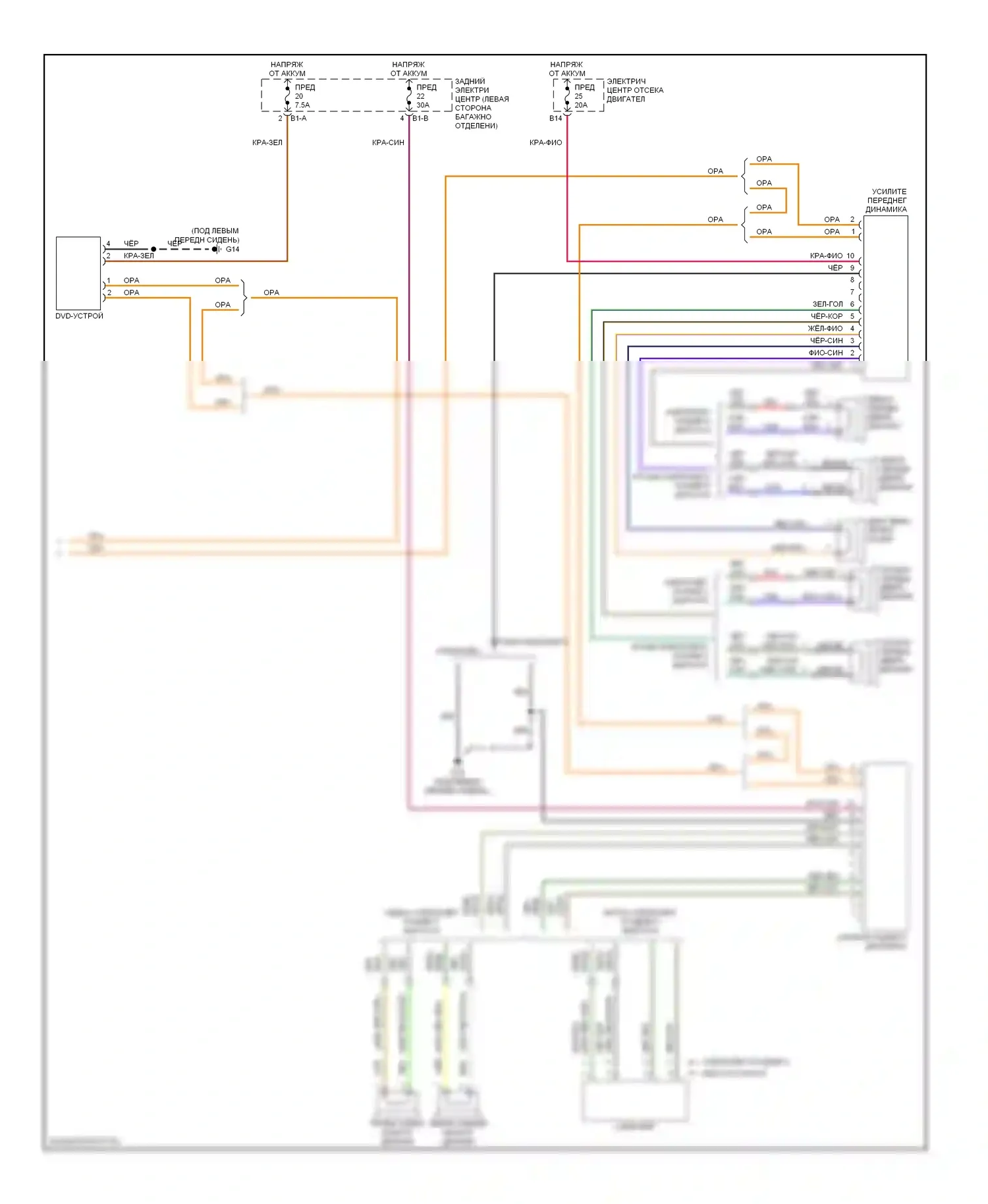 9-3 Saab II (2002-2008): Электросхема магнитолы (2 из 2) 