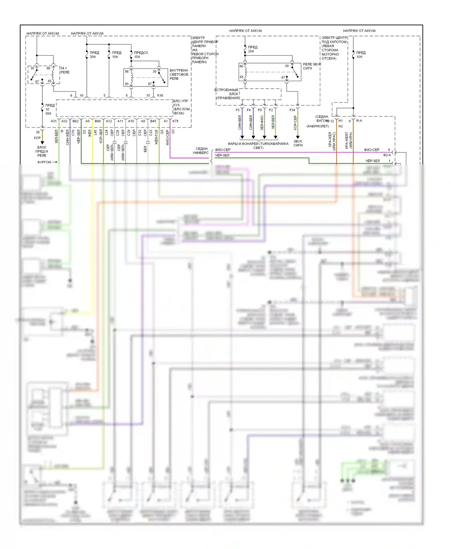 9-3 Saab II (2002-2008): Сигнализации электросхема 