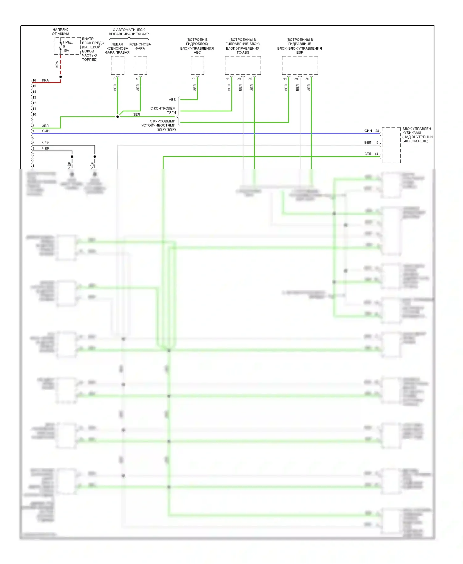 9-5 Saab I рестайлинг (2001-2005): Can шина электросхема 
