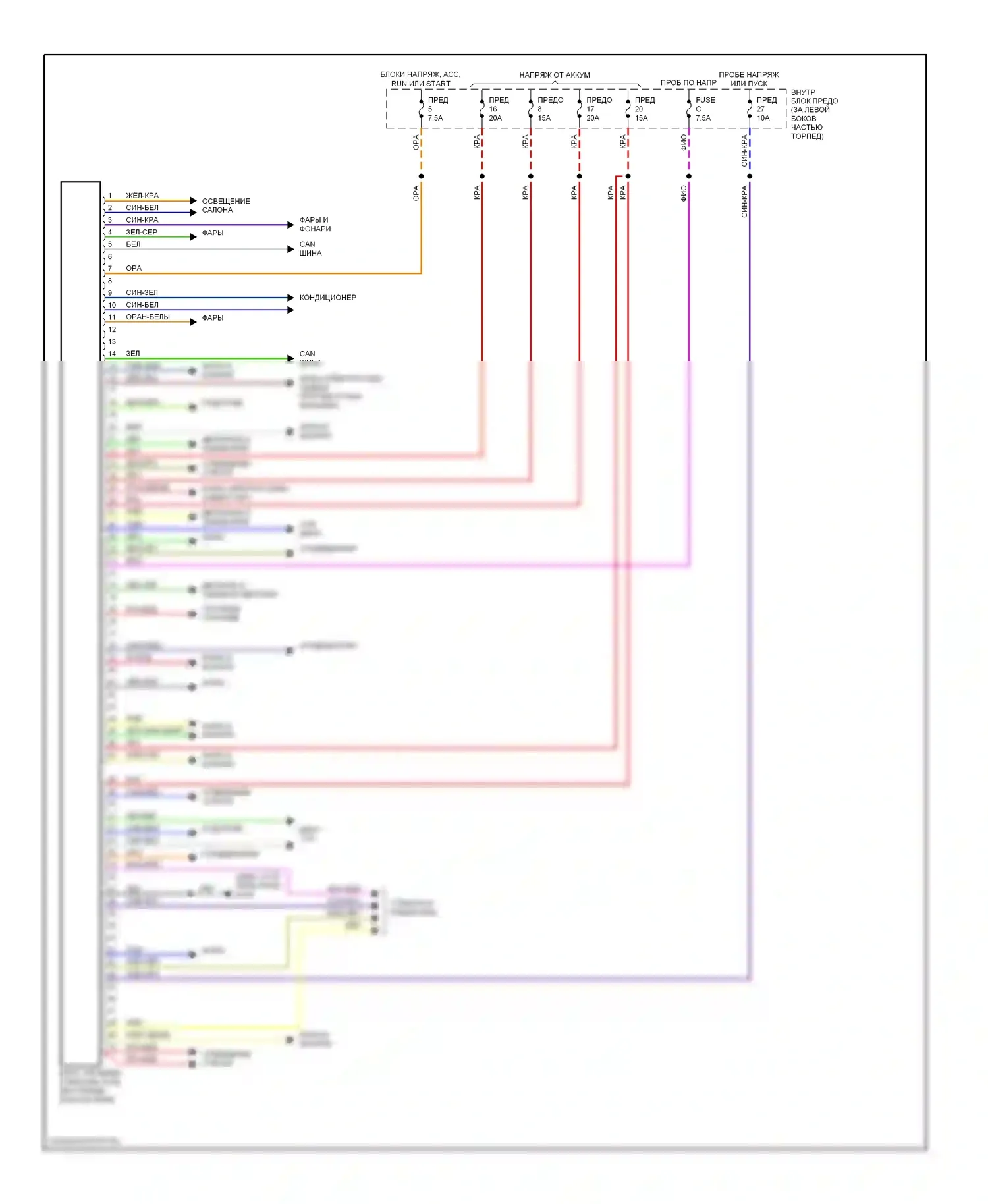 9-5 Saab I (1997-2001): Электросхемы компьютера тела (2 из 2) 