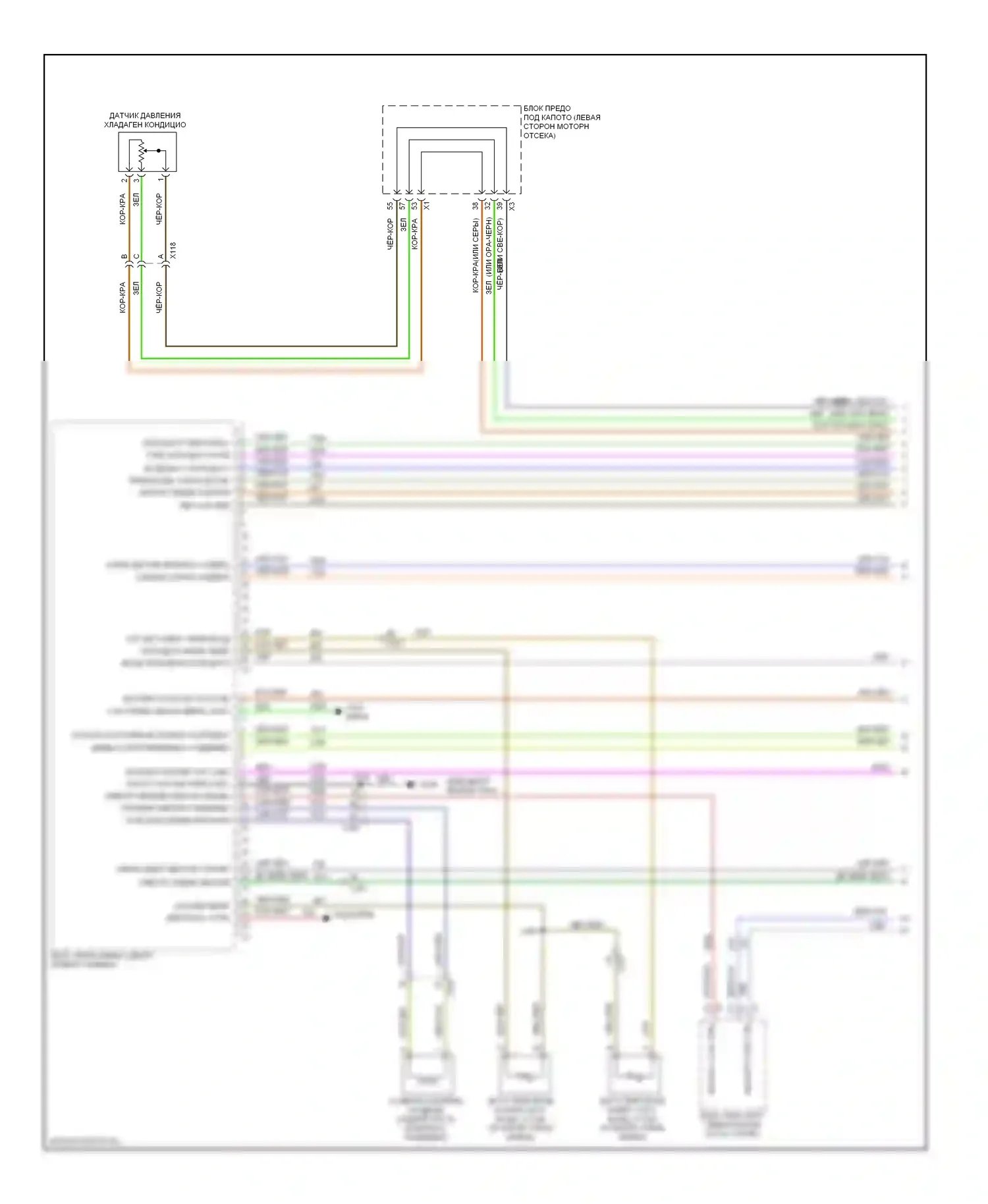 9-5 Saab II (2010-2012): Электросхема климат контроля, один вентилятор (1 из 5) 