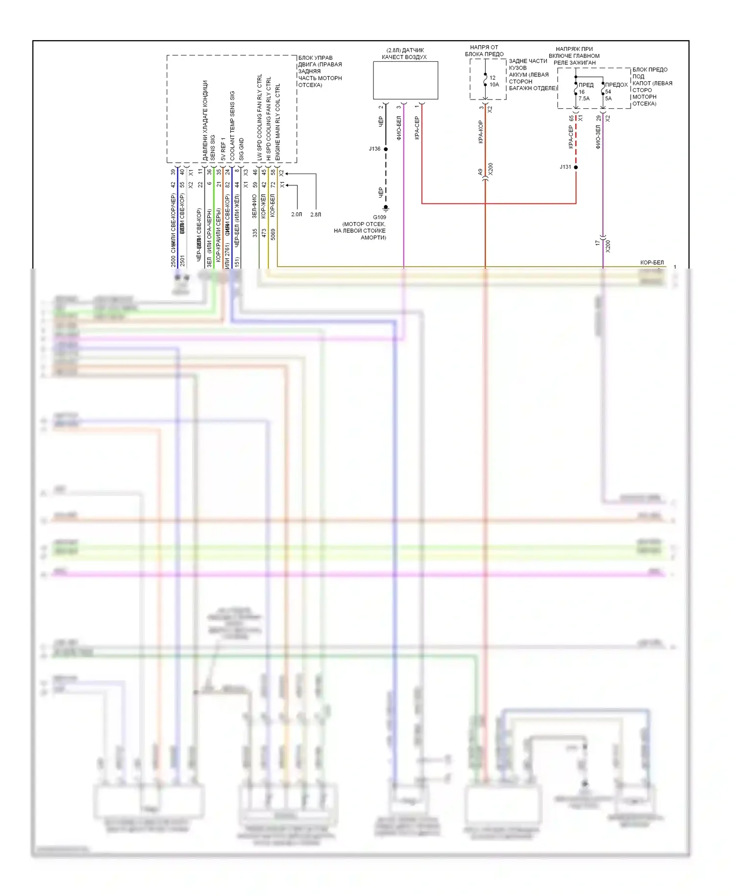 9-5 Saab II (2010-2012): Электросхема климат контроля, один вентилятор (2 из 5) 