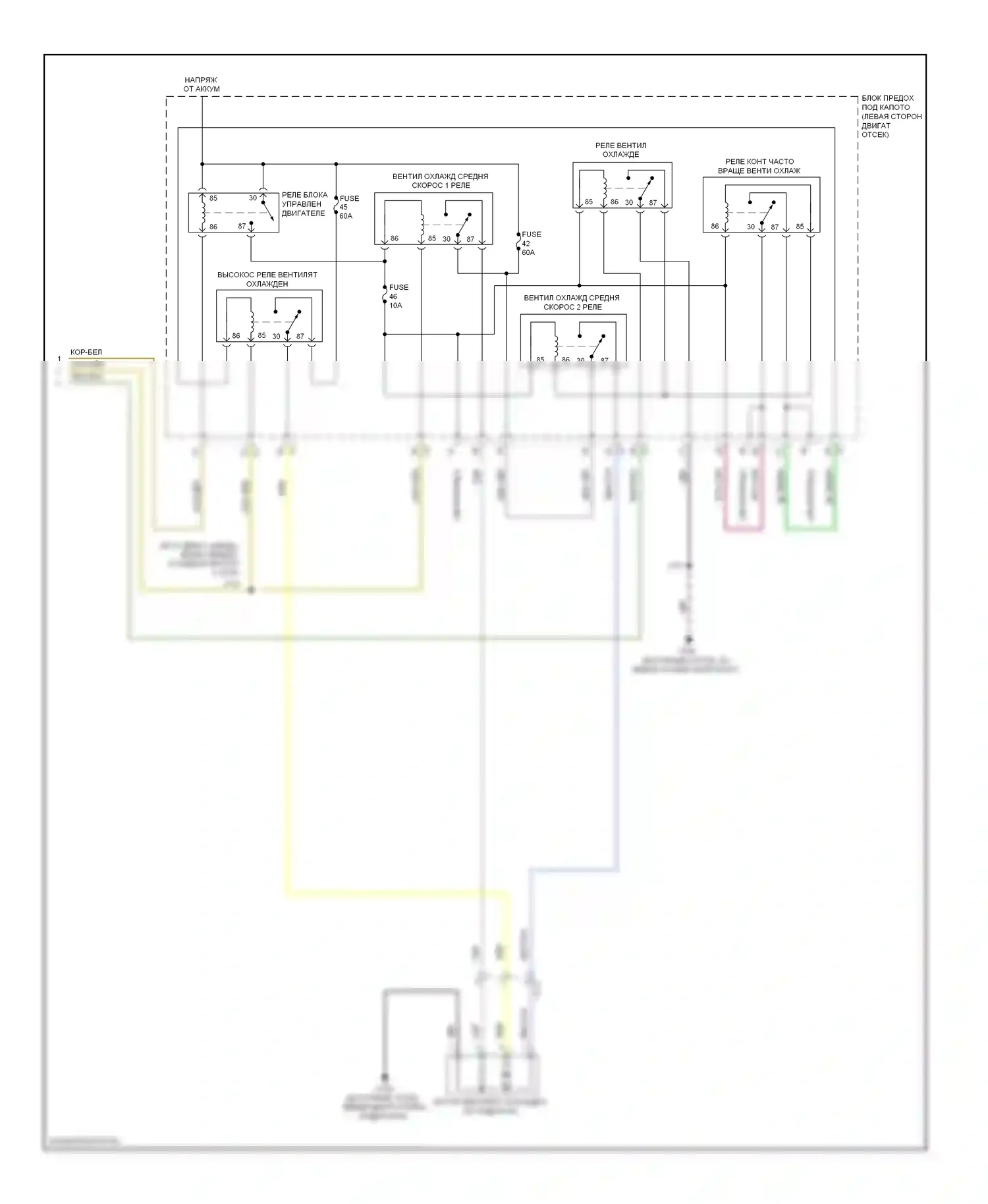 9-5 Saab II (2010-2012): Электросхема климат контроля, один вентилятор (5 из 5) 