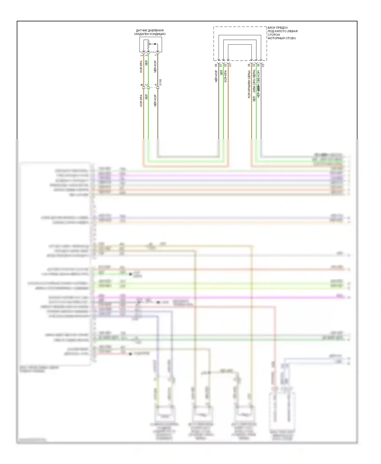 9-5 Saab II (2010-2012): Электросхема климат контроля, сдвоенные вентиляторы (1 из 6) 