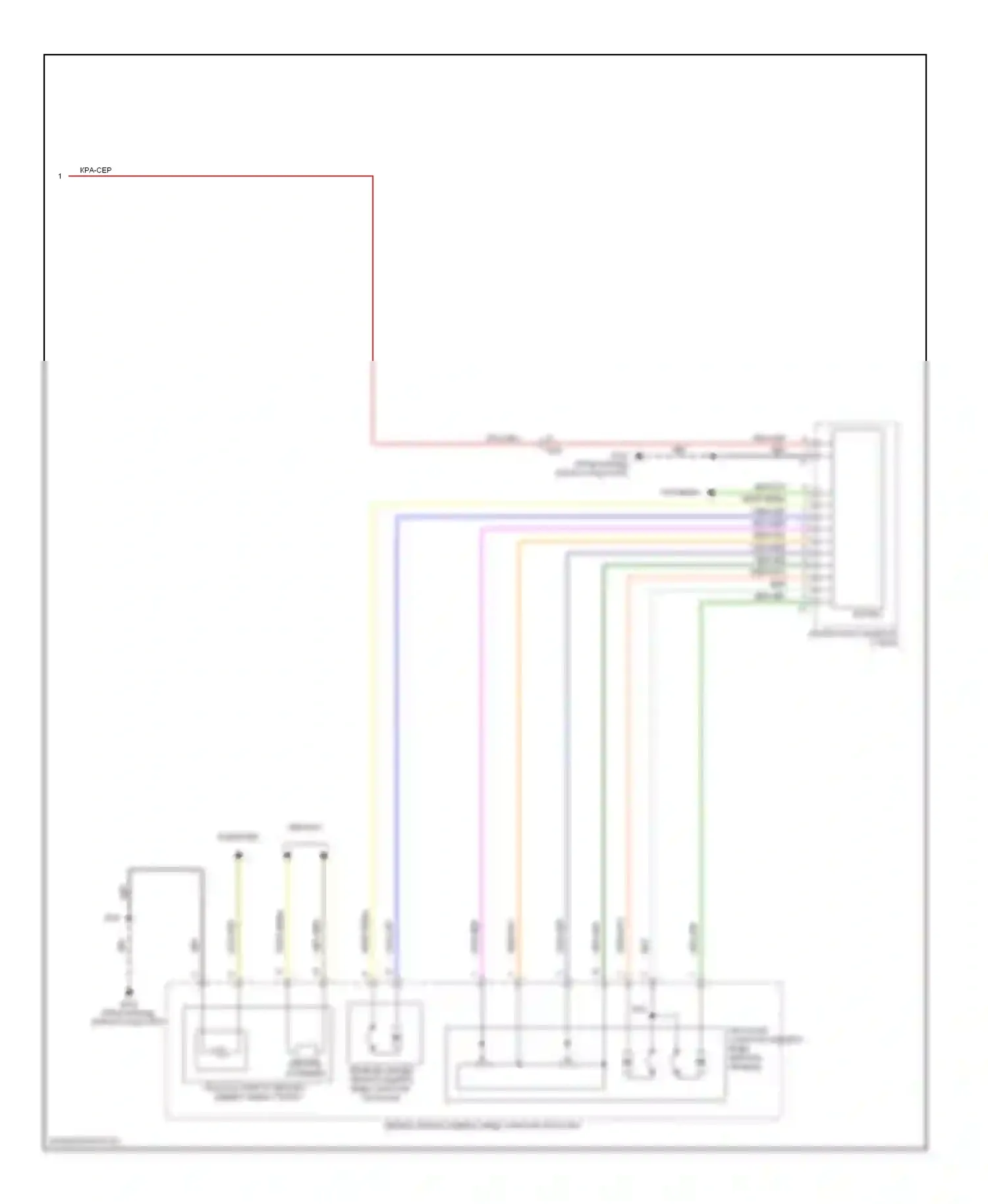 9-5 Saab II (2010-2012): Электросхема памяти зеркал (2 из 2) 