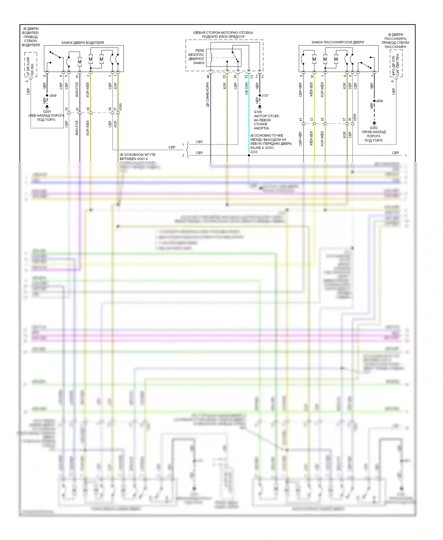 9-5 Saab II (2010-2012): Электросхема с защитой от взлома, с пассивным вводом без ключа (2 из 3) 