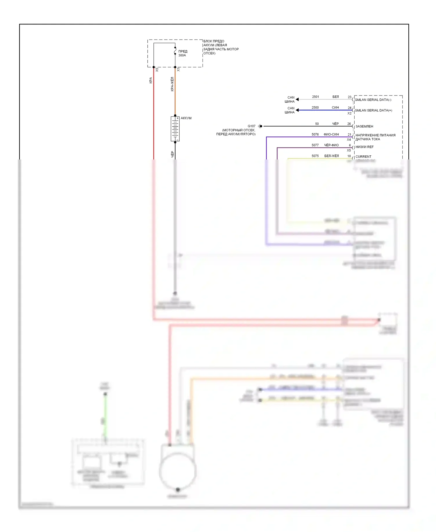 9-5 Saab II (2010-2012): Электросхема генератора 