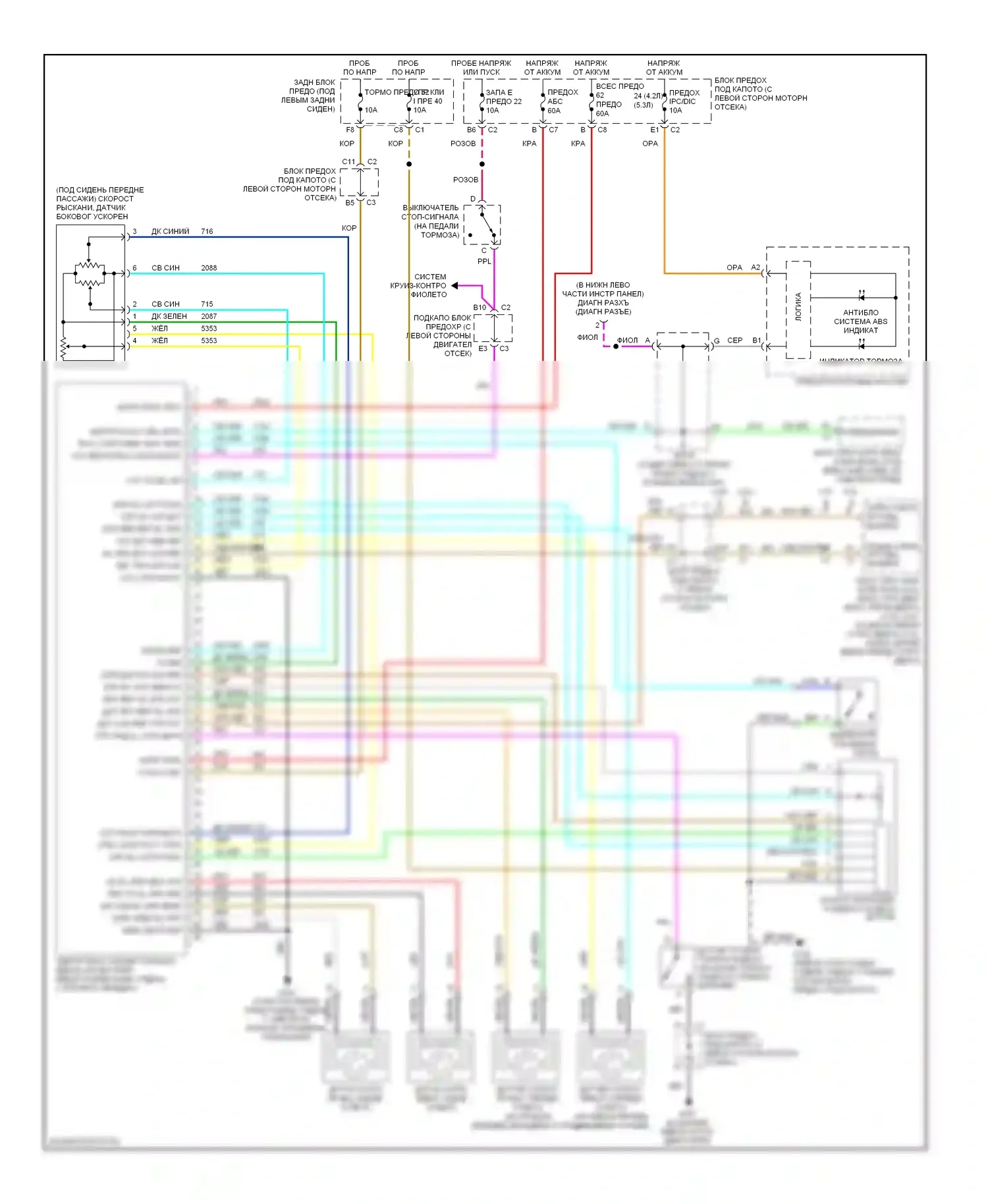 9-7X Saab I (2005-2009): Антиблокировочная система abs электросхема 