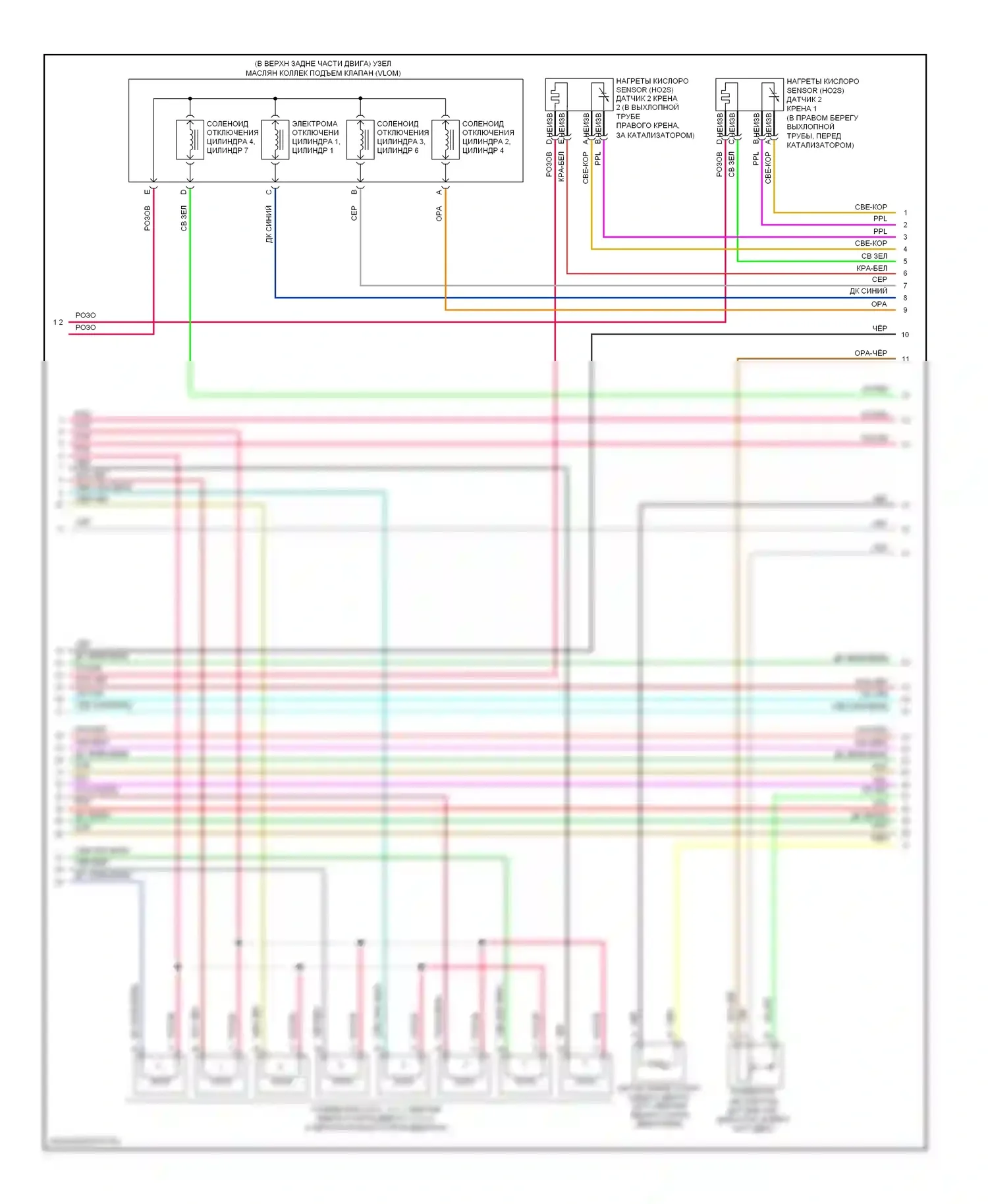 9-7X Saab I (2005-2009): Электросхема двигателя 5.3l (4 из 5) 