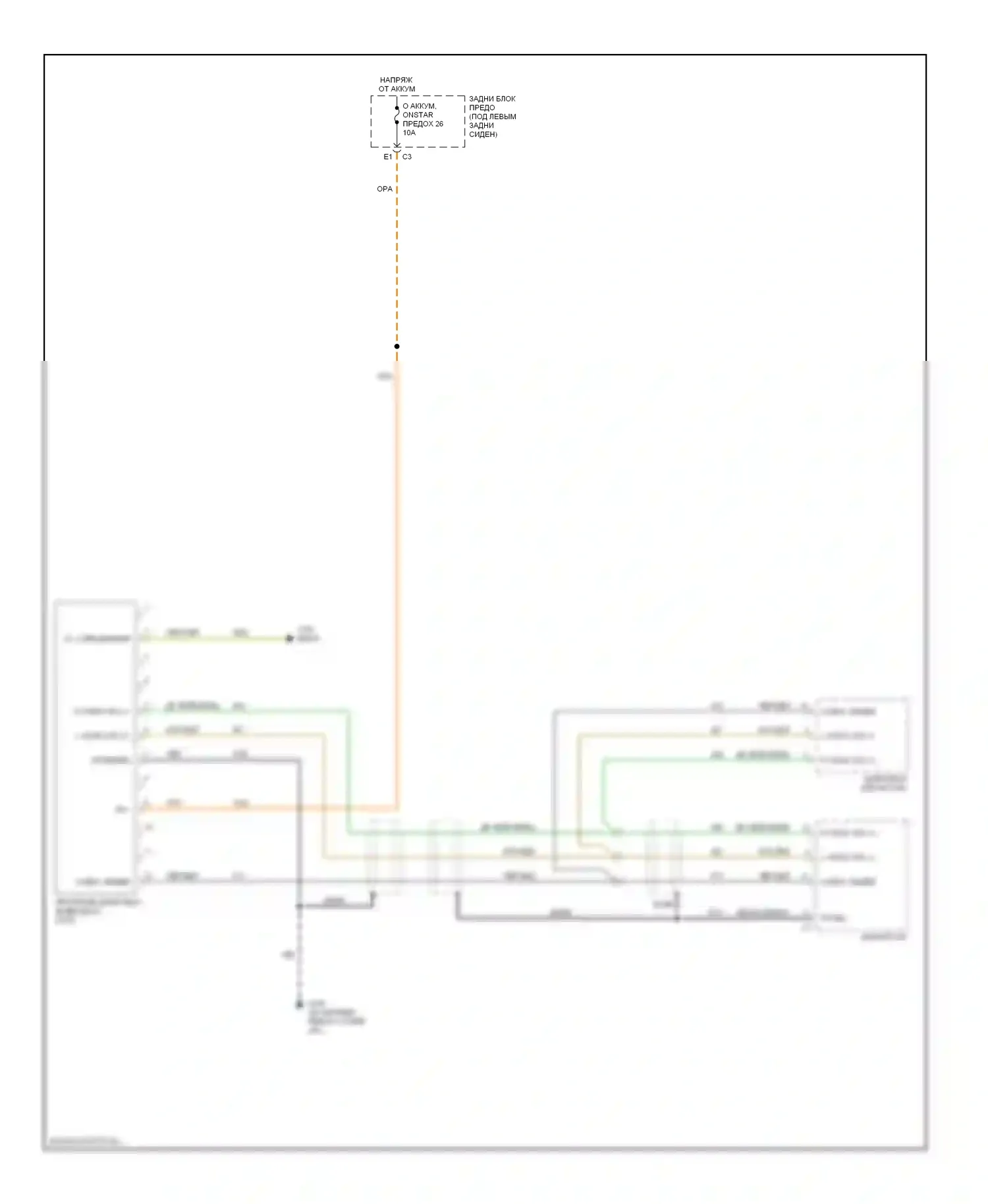 9-7X Saab I (2005-2009): Электросхема dvd-плеера 