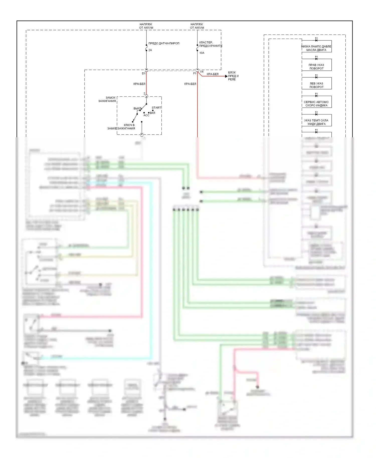 Aura Saturn I (2006-2010): Электросхема помощников водителя 