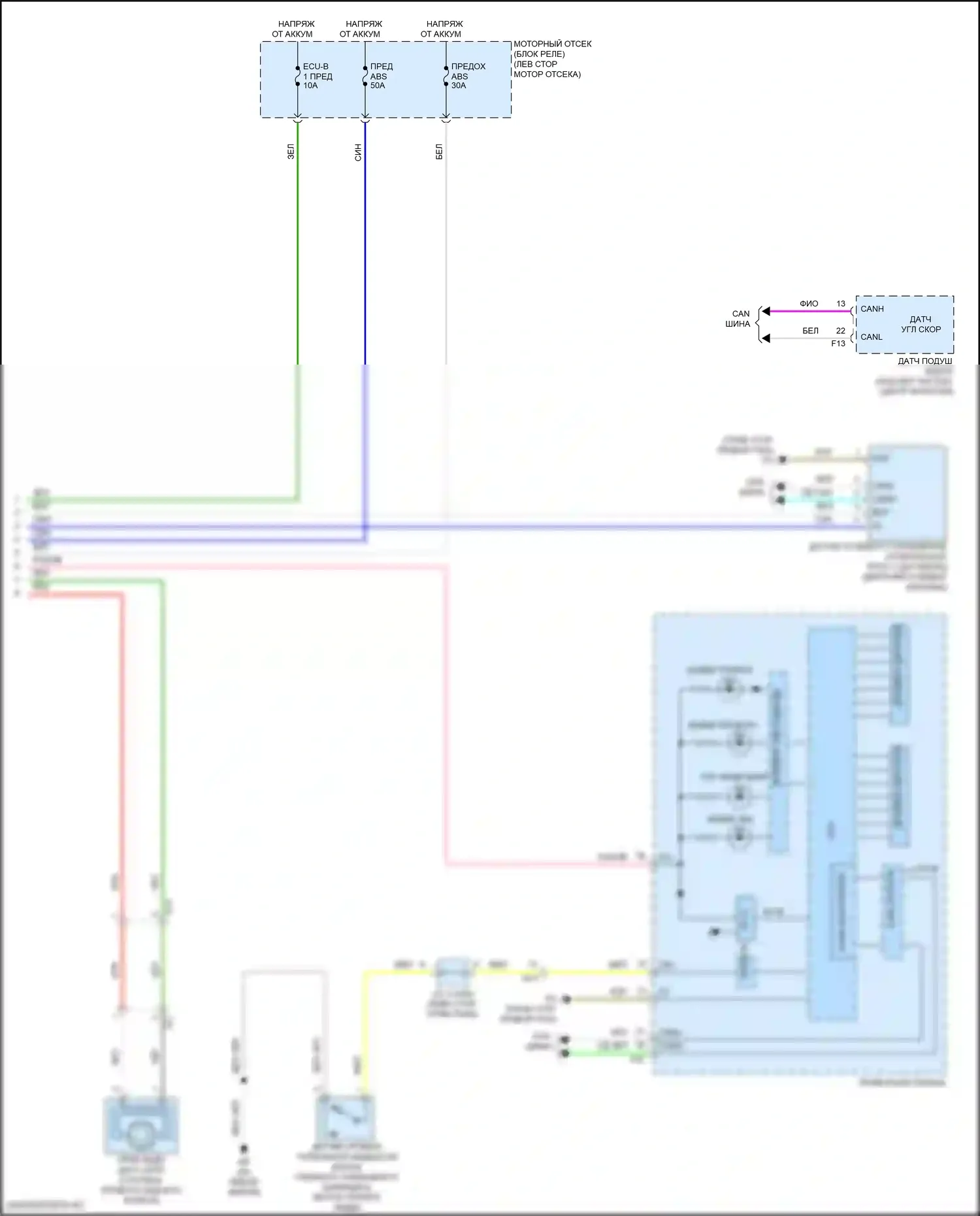 iM Scion I (2015-2016): Антиблокировочная система abs электросхема (2 из 2) 