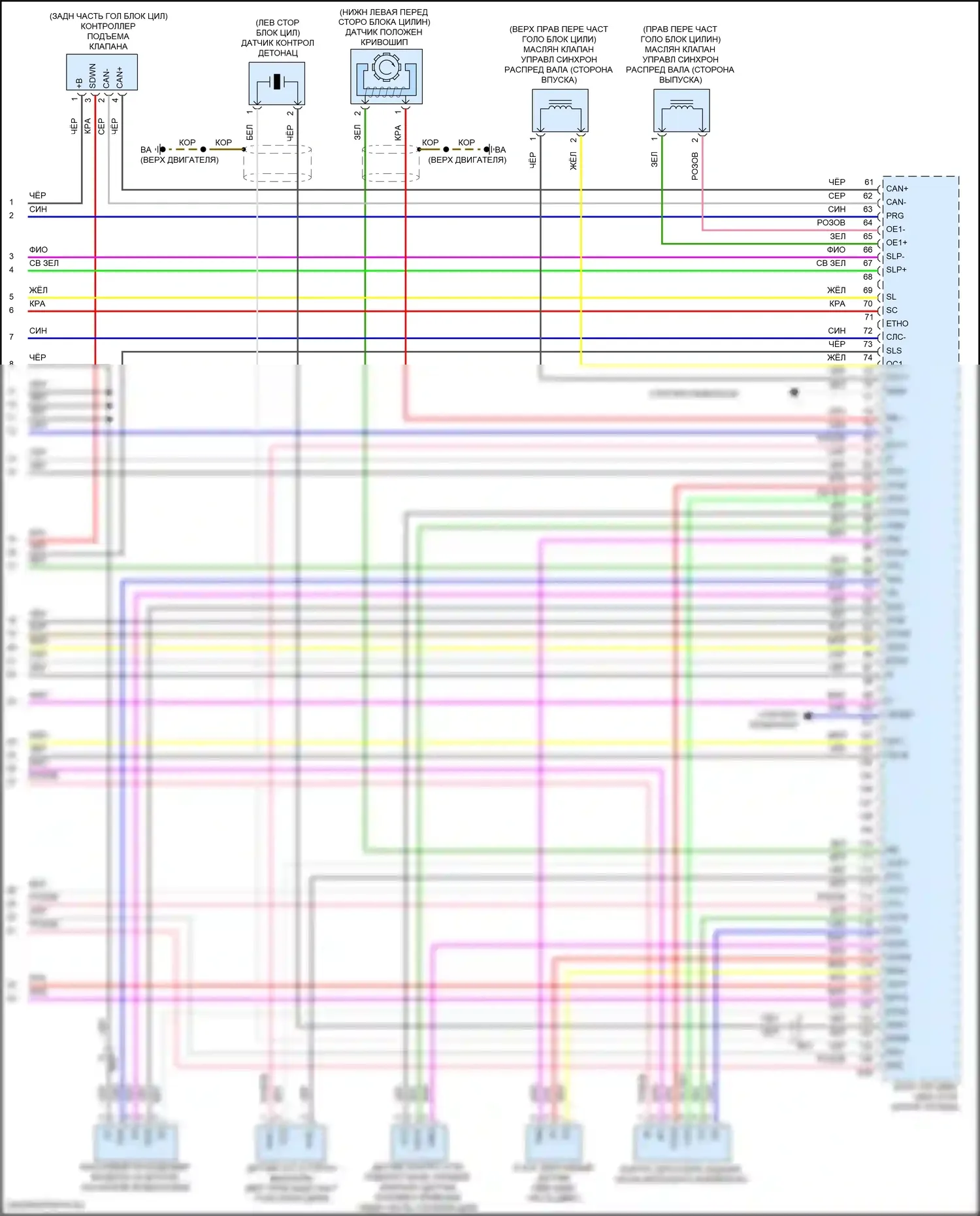iM Scion I (2015-2016): Электросхема двигателя 1.8l (7 из 7) 