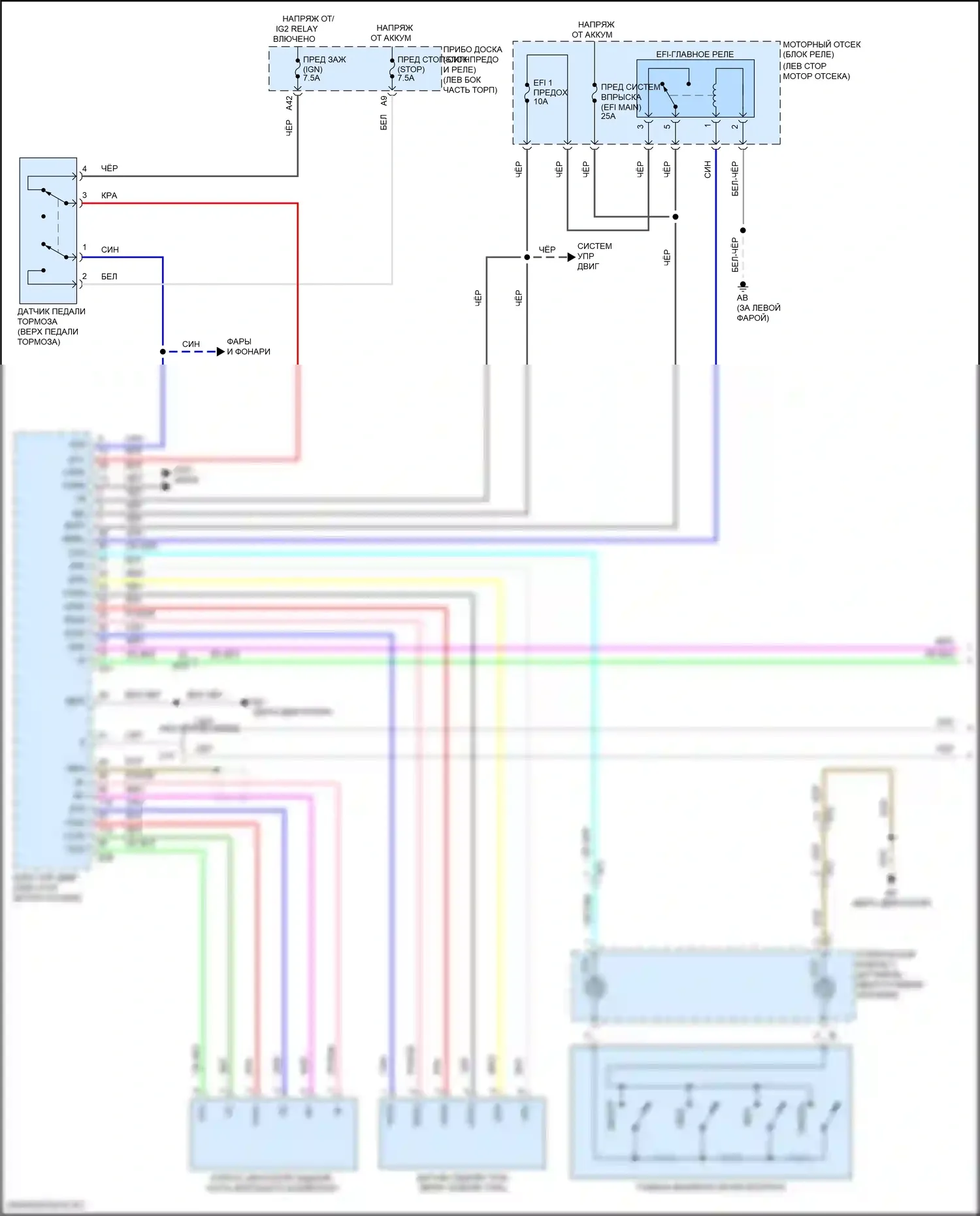 iM Scion I (2015-2016): Электросхема круиз-контроля (1 из 2) 