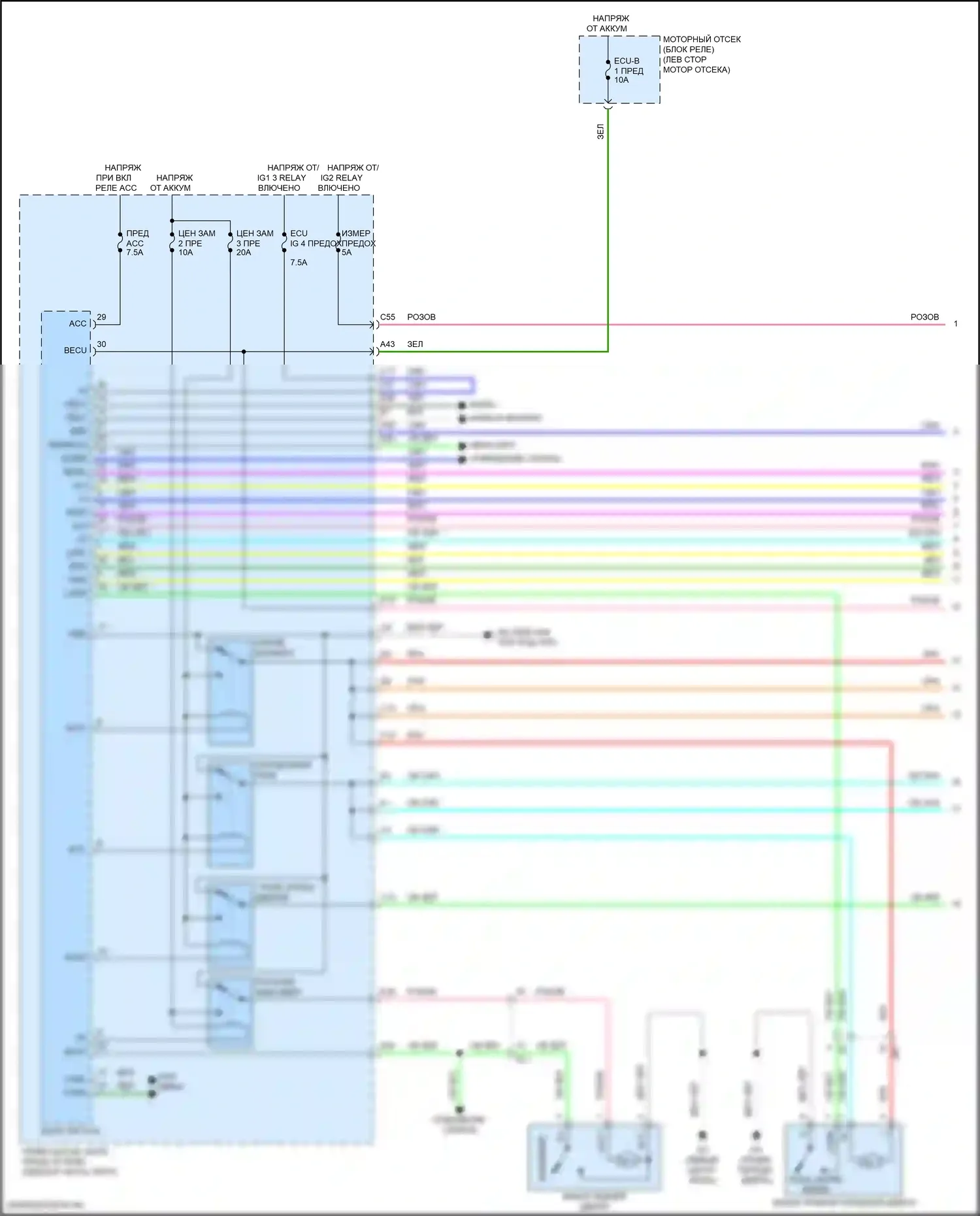 iM Scion I (2015-2016): Электросхема защиты от взлома (1 из 2) 