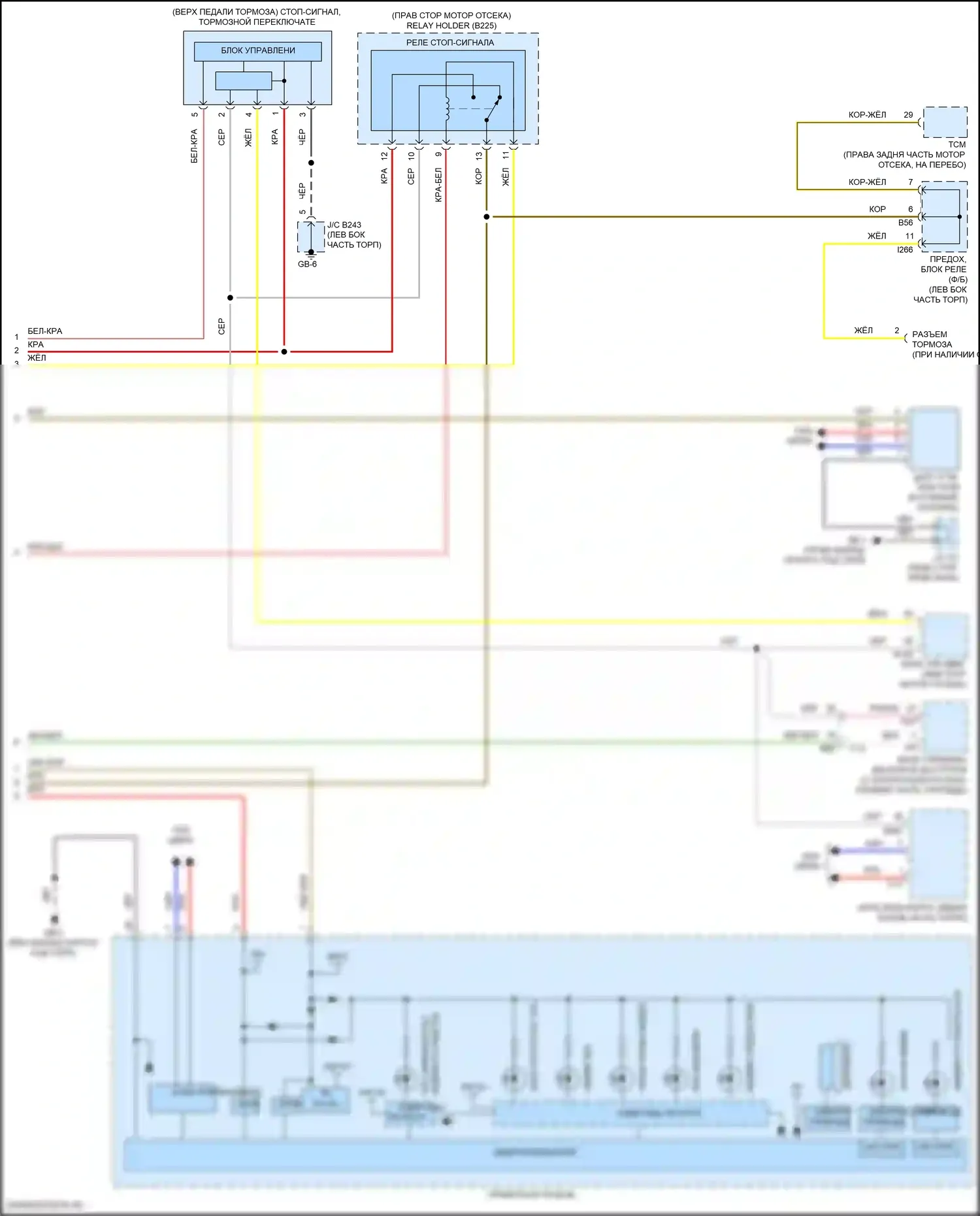 Ascent Subaru I (2017-2022): Антиблокировочная система abs электросхема (3 из 3) 