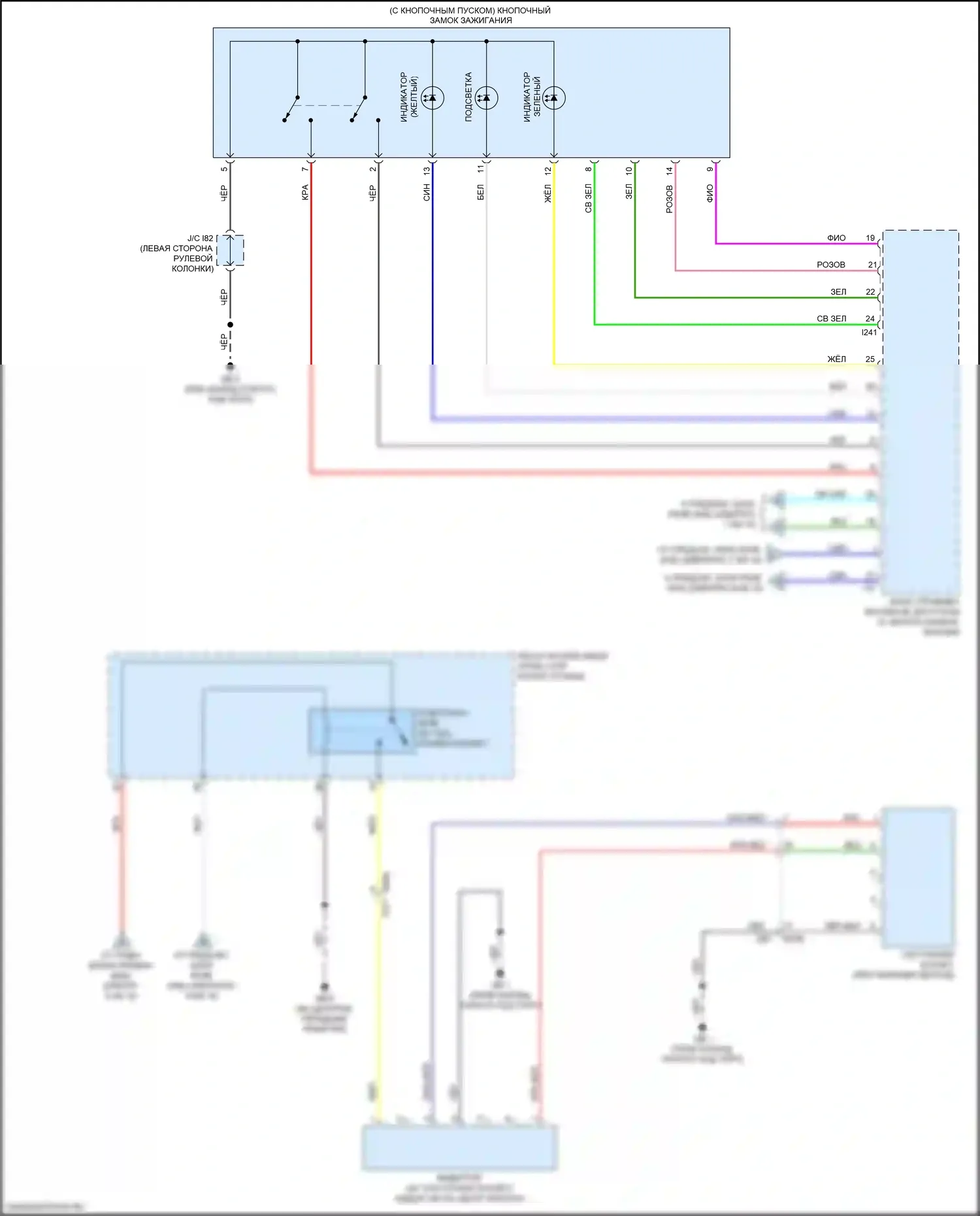Ascent Subaru I (2017-2022): Электросхема блока предохранителей реле (9 из 10) 