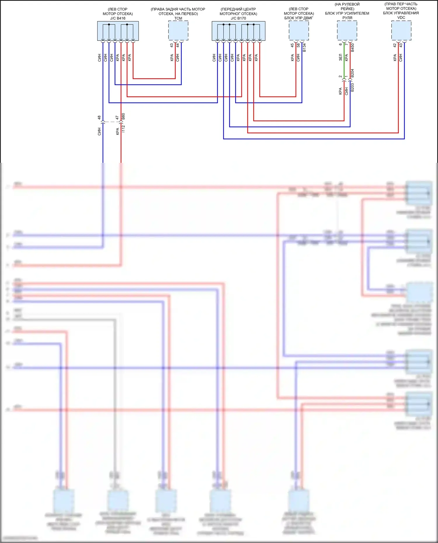 Ascent Subaru I (2017-2022): Can шина электросхема (3 из 3) 