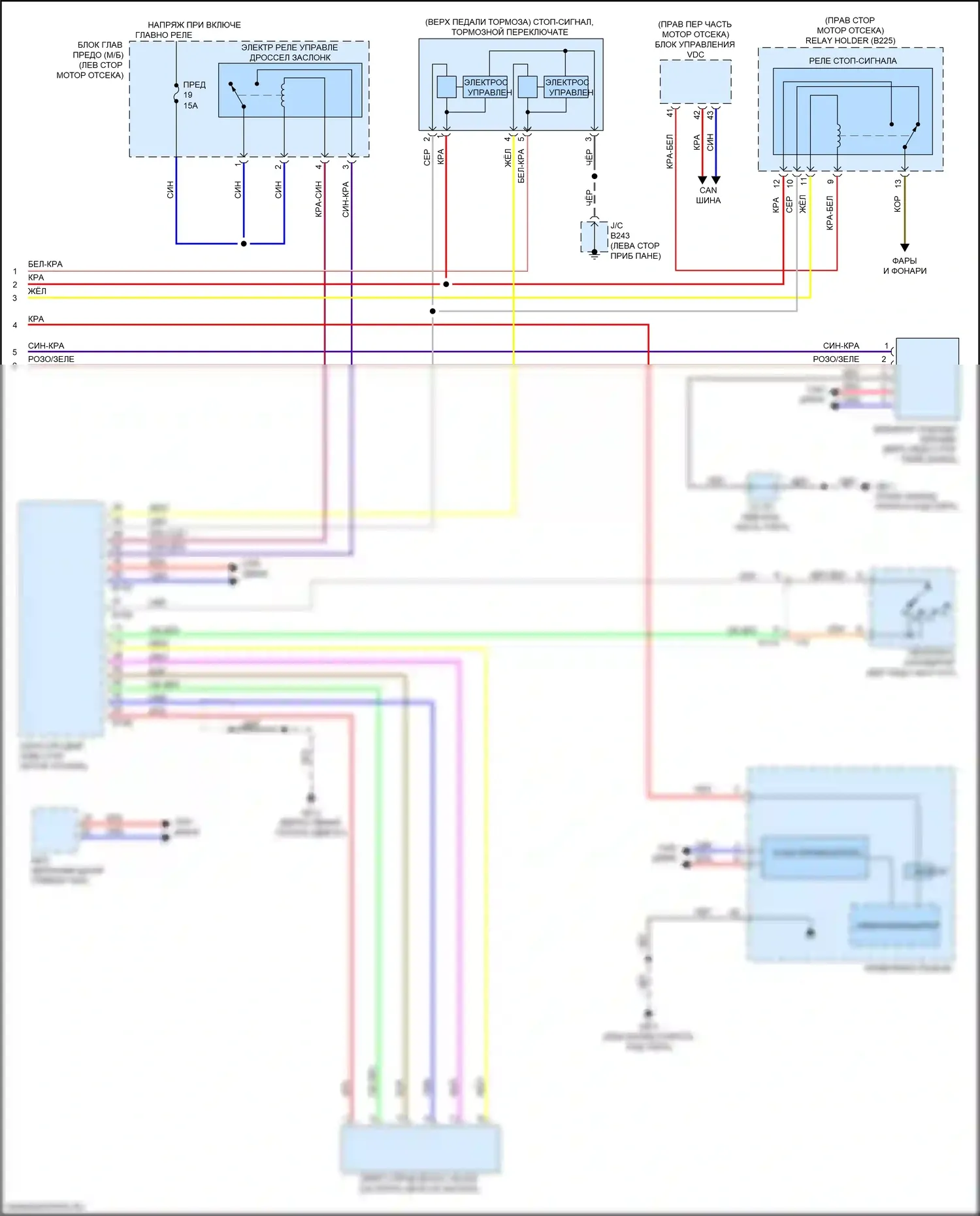 Ascent Subaru I (2017-2022): Электросхема зрения (2 из 2) 