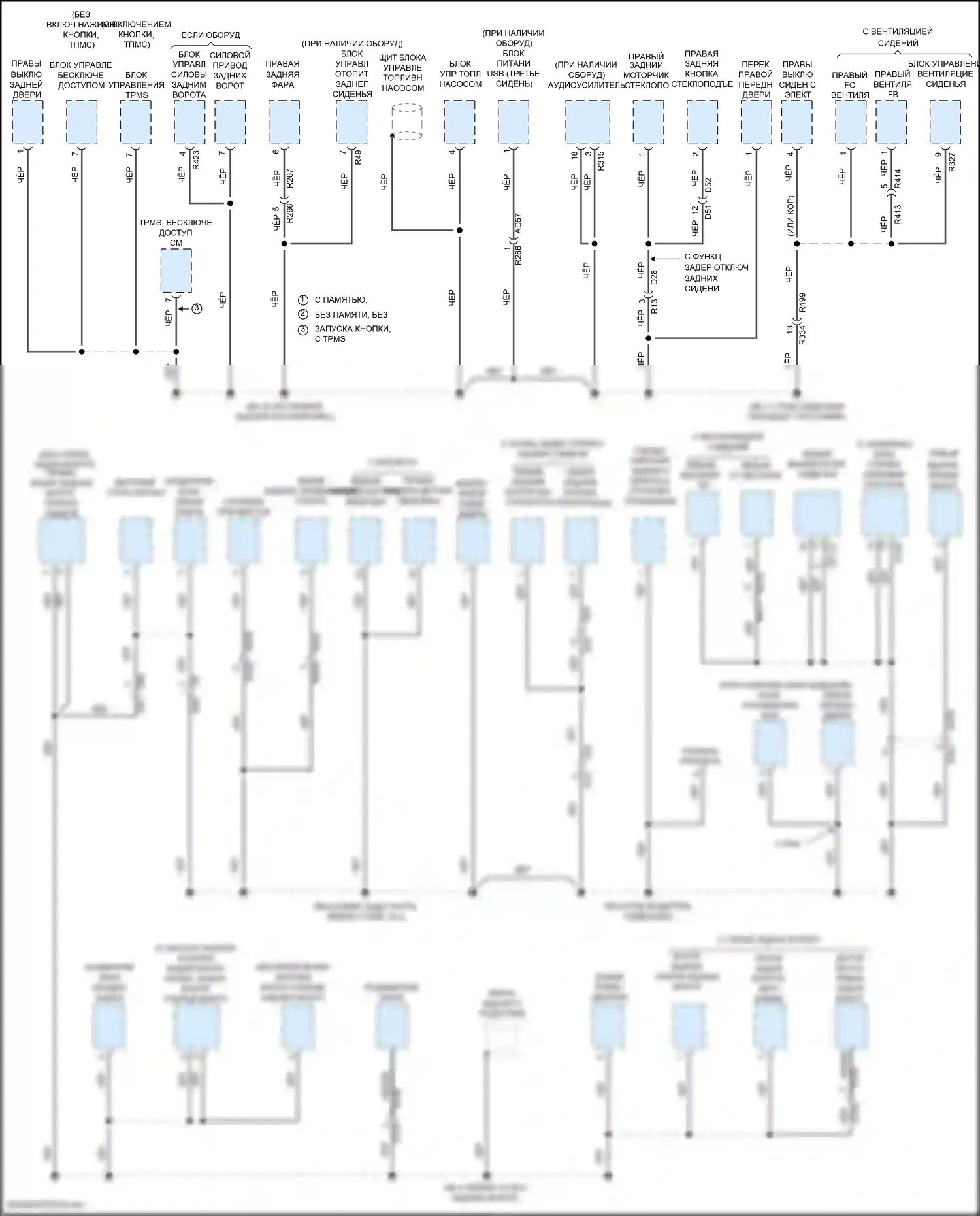 Ascent Subaru I (2017-2022): Электросхема точек подключения масс (3 из 5) 