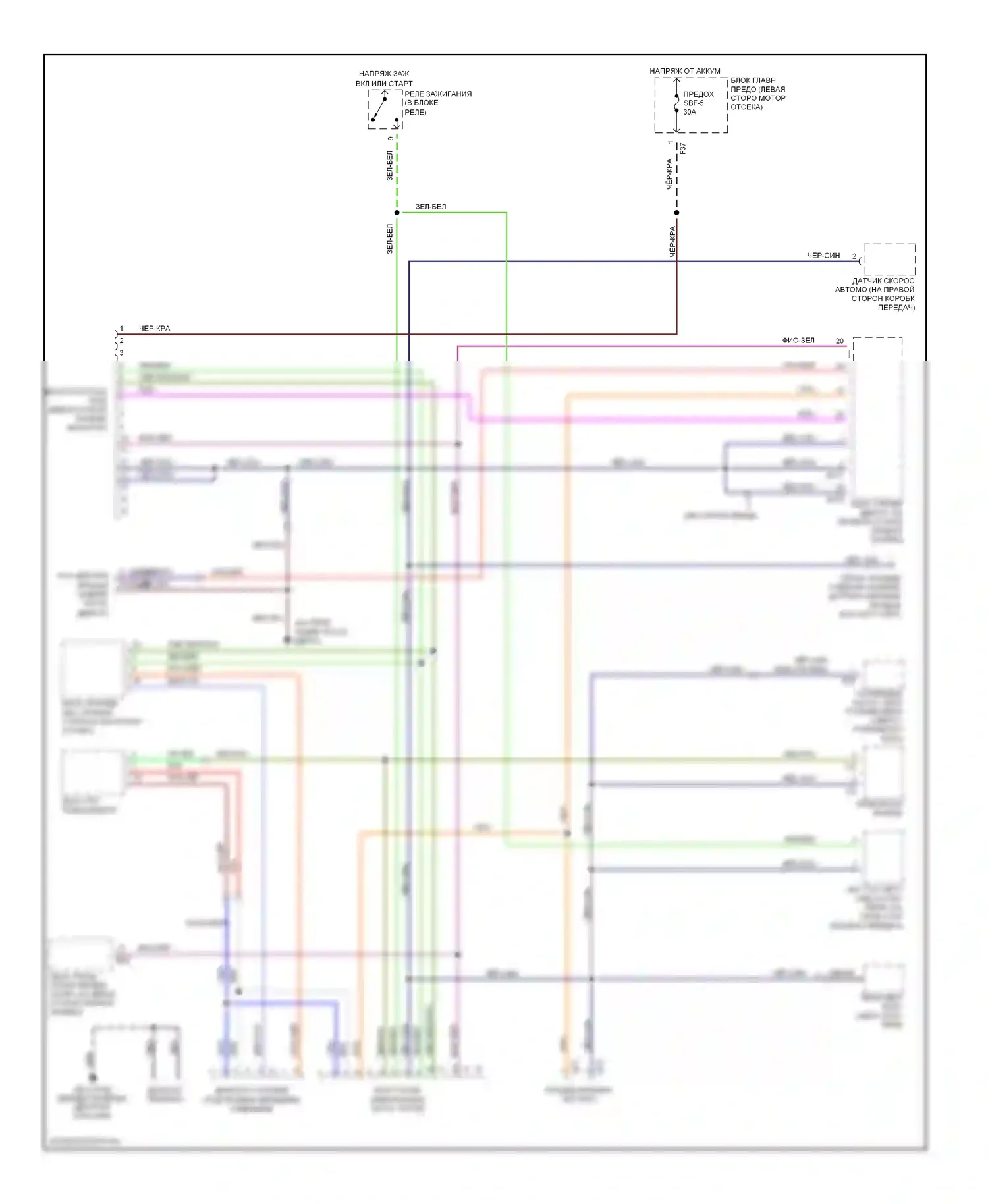 Baja Subaru I (2002-2006): 2,5л турбо, can шина электросхема соединений 
