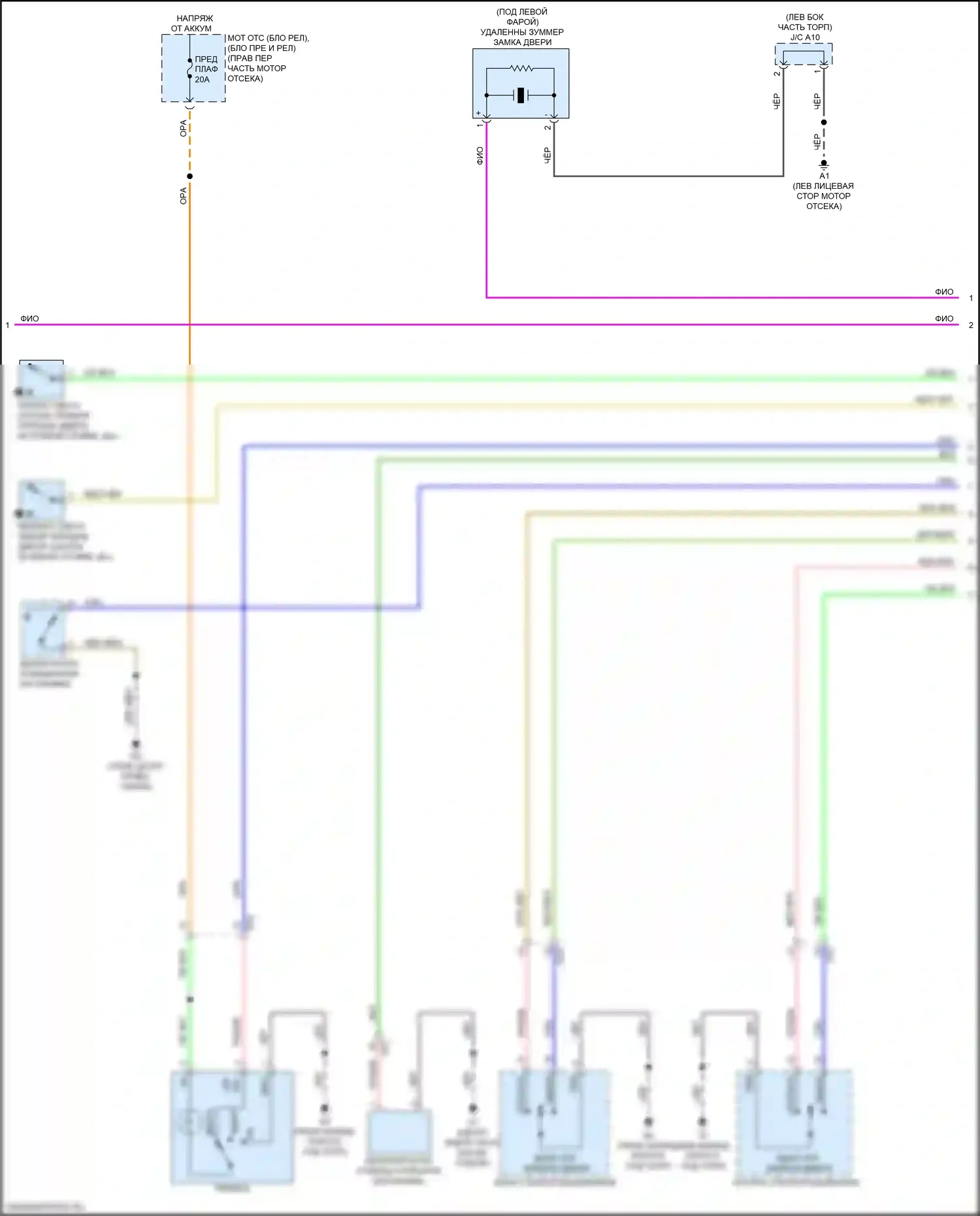 BRZ Subaru ZC рестайлинг (2016-2020): Электросхема центрального замка, с интеллектуальной системой ввода и запуска (4 из 5) 