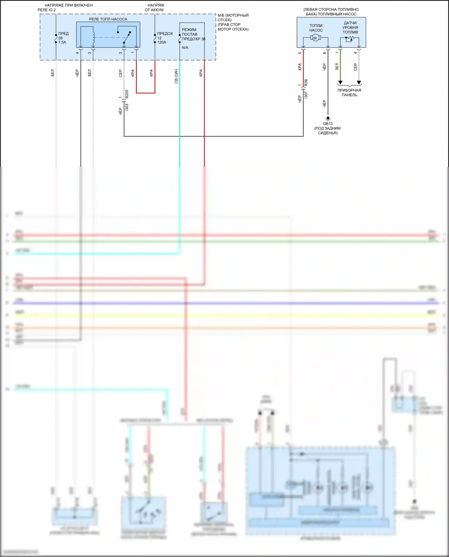 BRZ Subaru ZD8 (2020-2024): Электросхема двигателя 2.4л (4 из 8) 