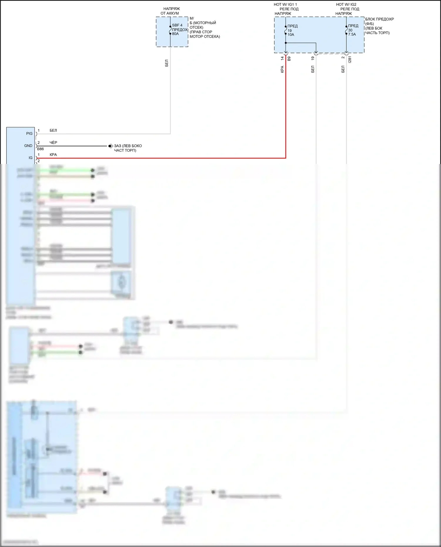 BRZ Subaru ZD8 (2020-2024): Электросхема электроусилителя руля 