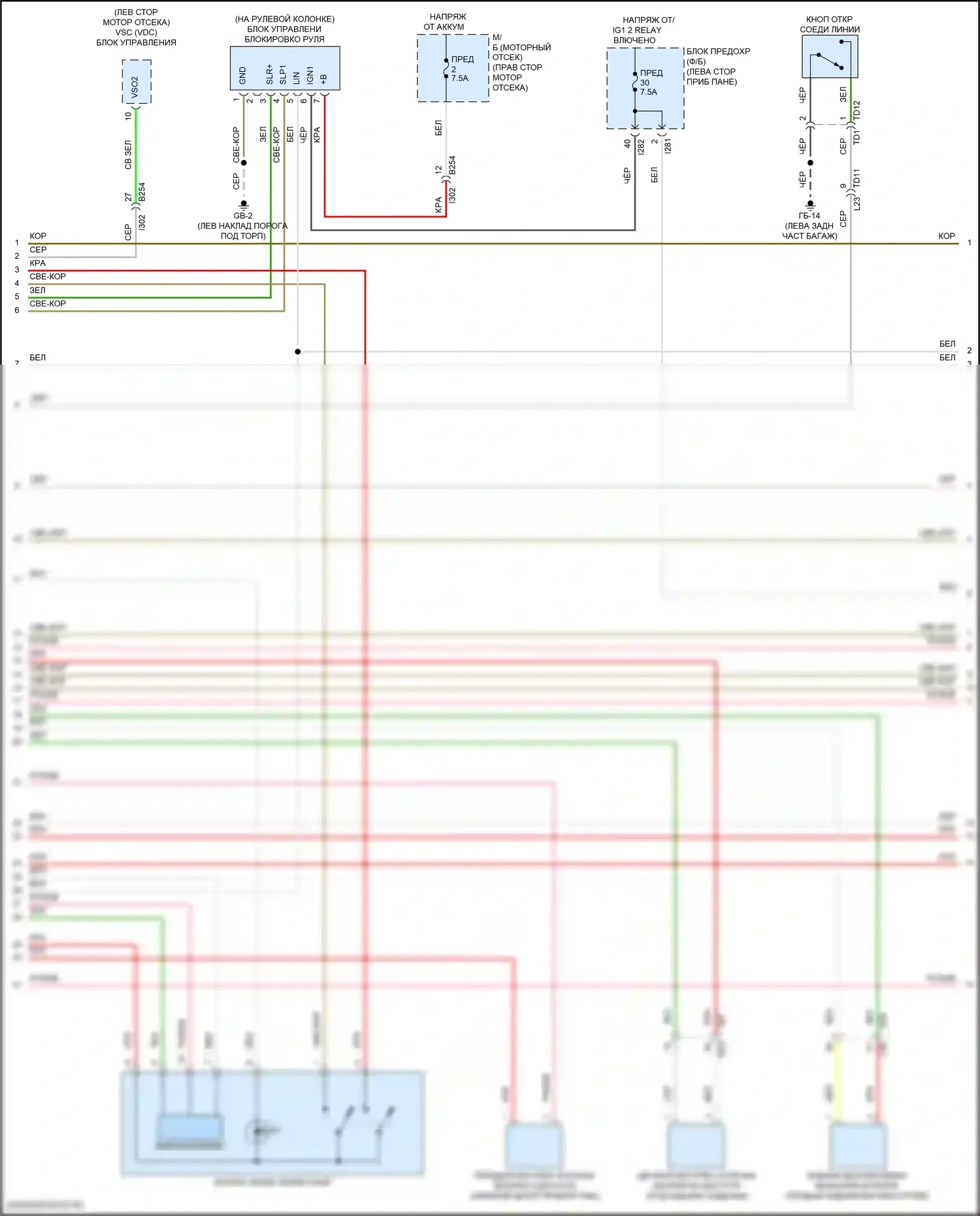 BRZ Subaru ZD8 (2020-2024): Сигнализации электросхема (2 из 6) 