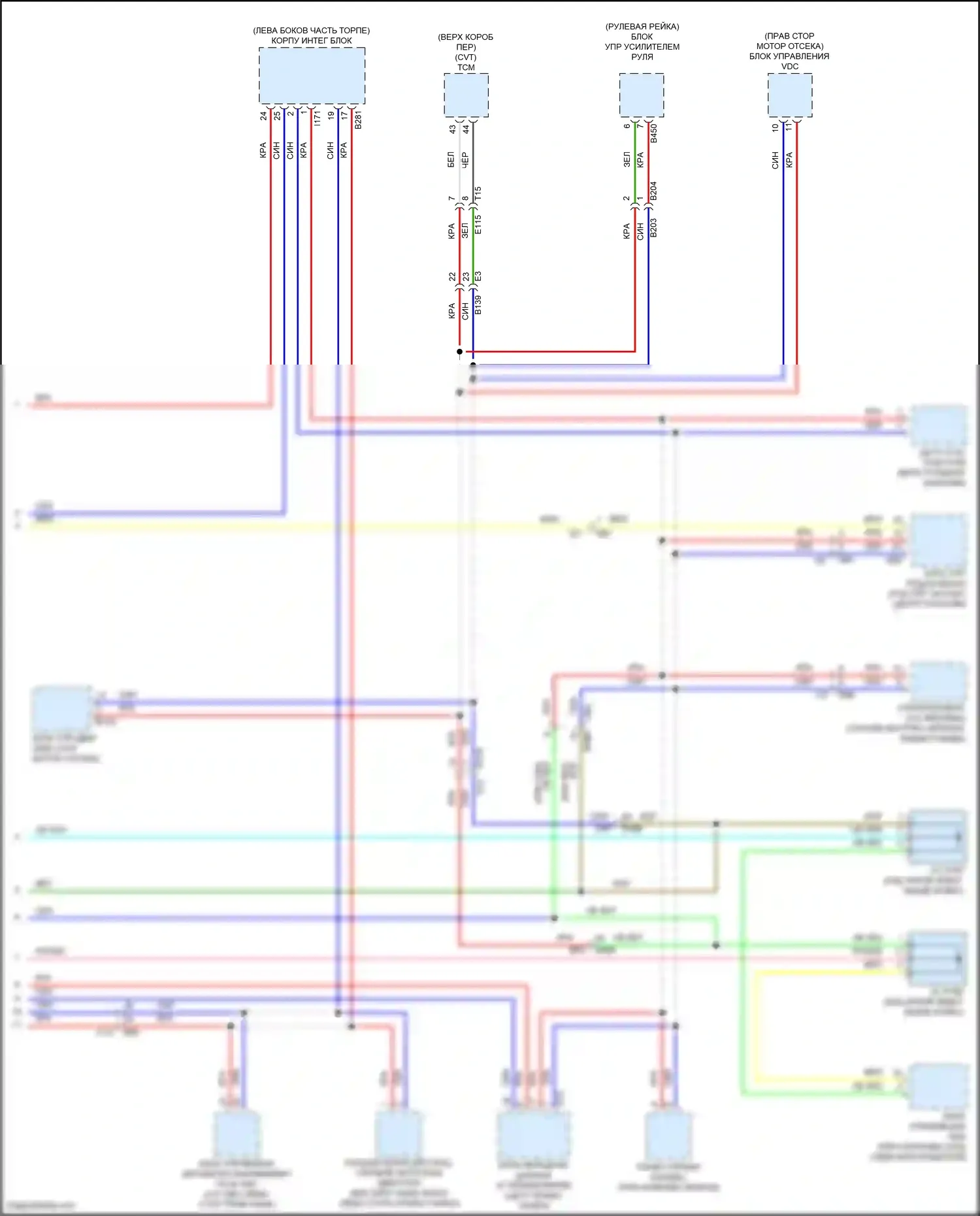 Crosstrek Subaru GT рестайлинг (2020-2022): Can шина электросхема, за исключением гибридной (2 из 2) 
