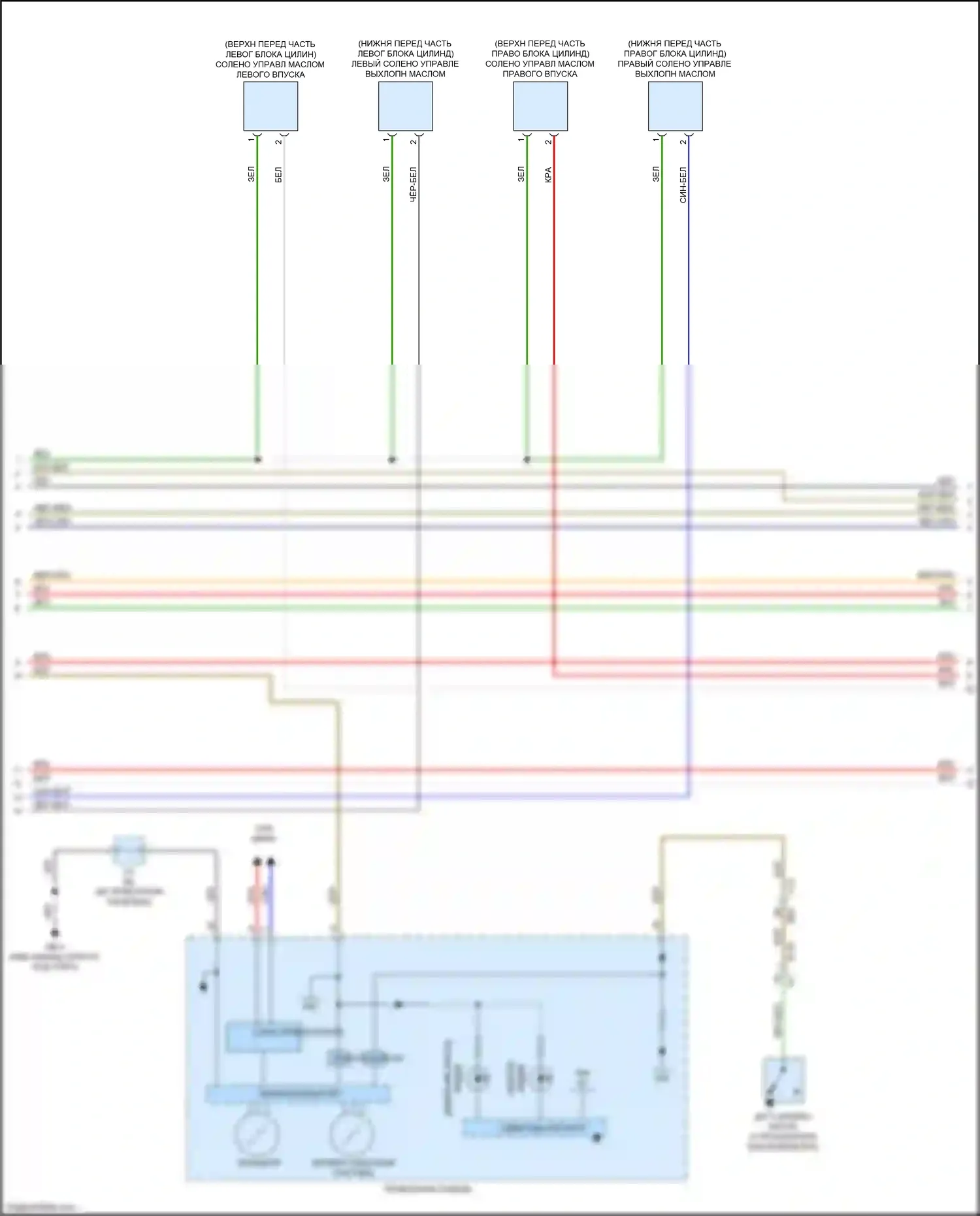 Crosstrek Subaru GT рестайлинг (2020-2022): Электросхема двигателя 2.5l (4 из 7) 