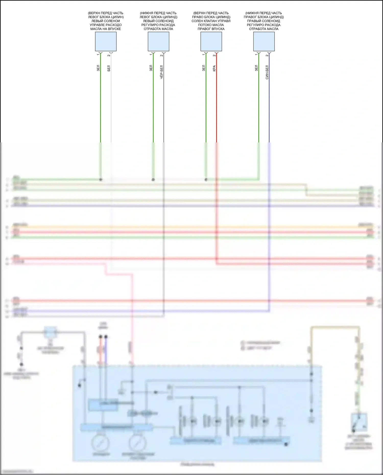 Crosstrek Subaru GT (2017-2020): Электросхема двигателя 2.0l (4 из 7) 