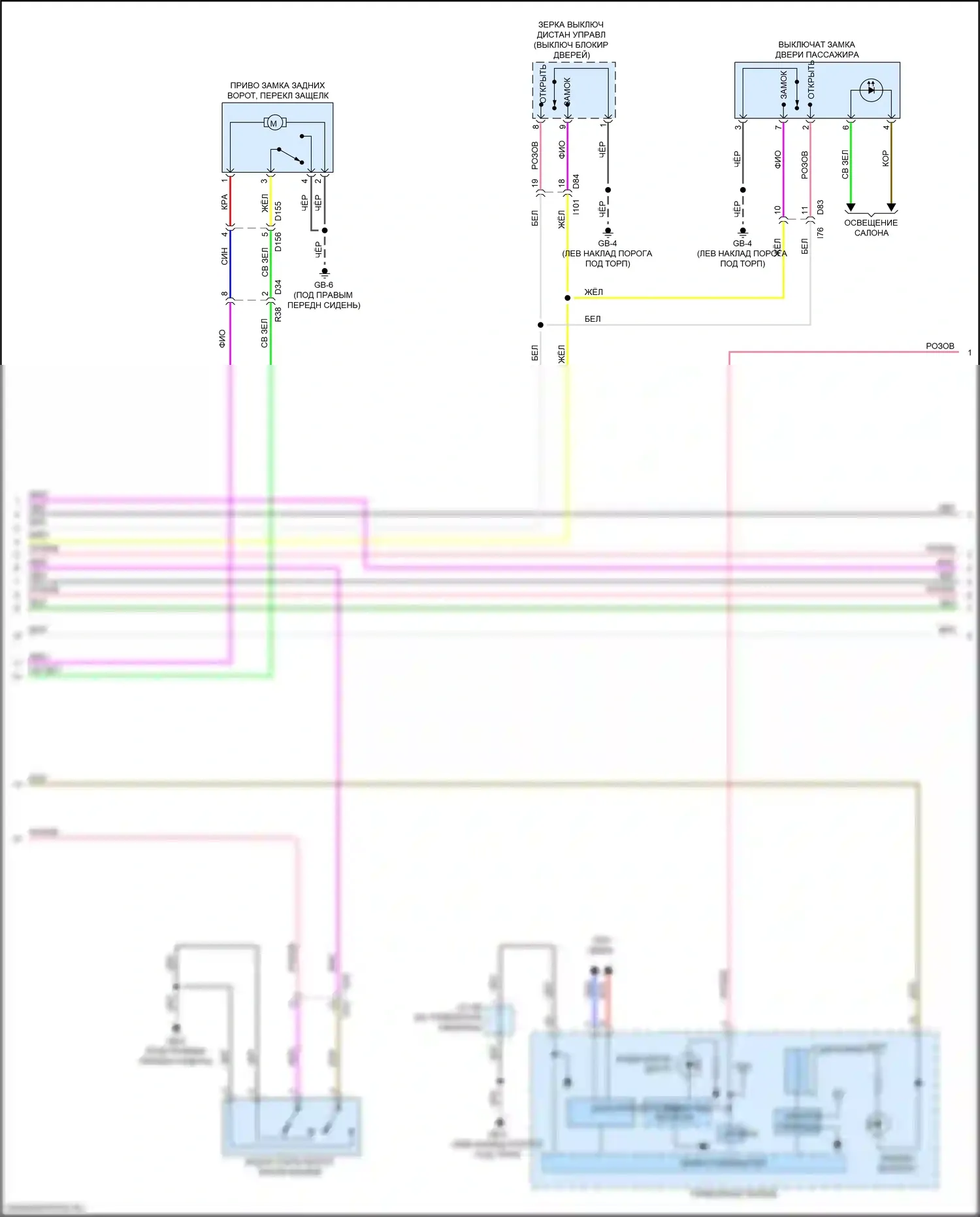 Crosstrek Subaru GT (2017-2020): Электросхема защиты от взлома, с системой бесключевого доступа (4 из 5) 