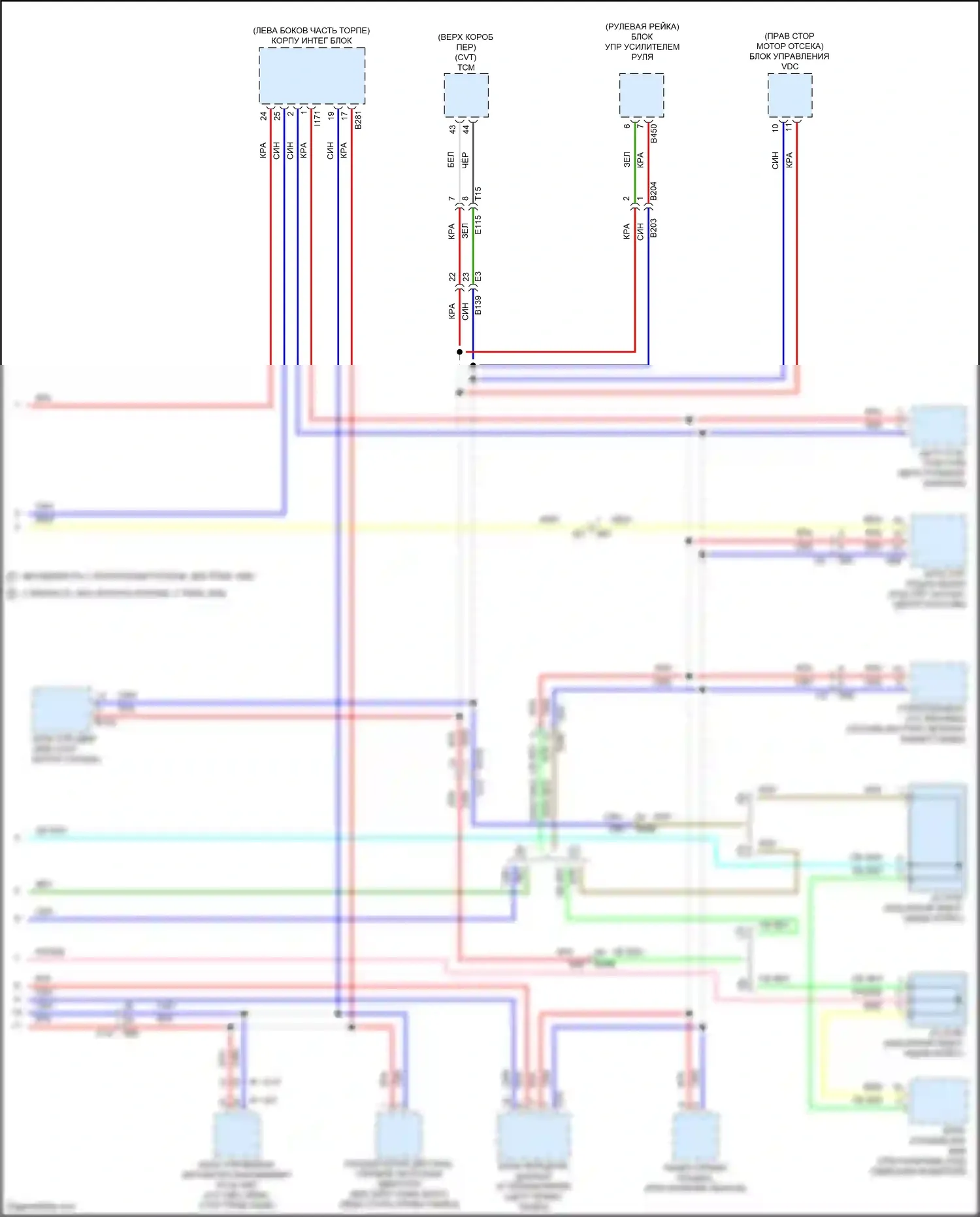 Crosstrek Subaru GU (2022-2024): Can шина электросхема, за исключением гибридной (2 из 2) 