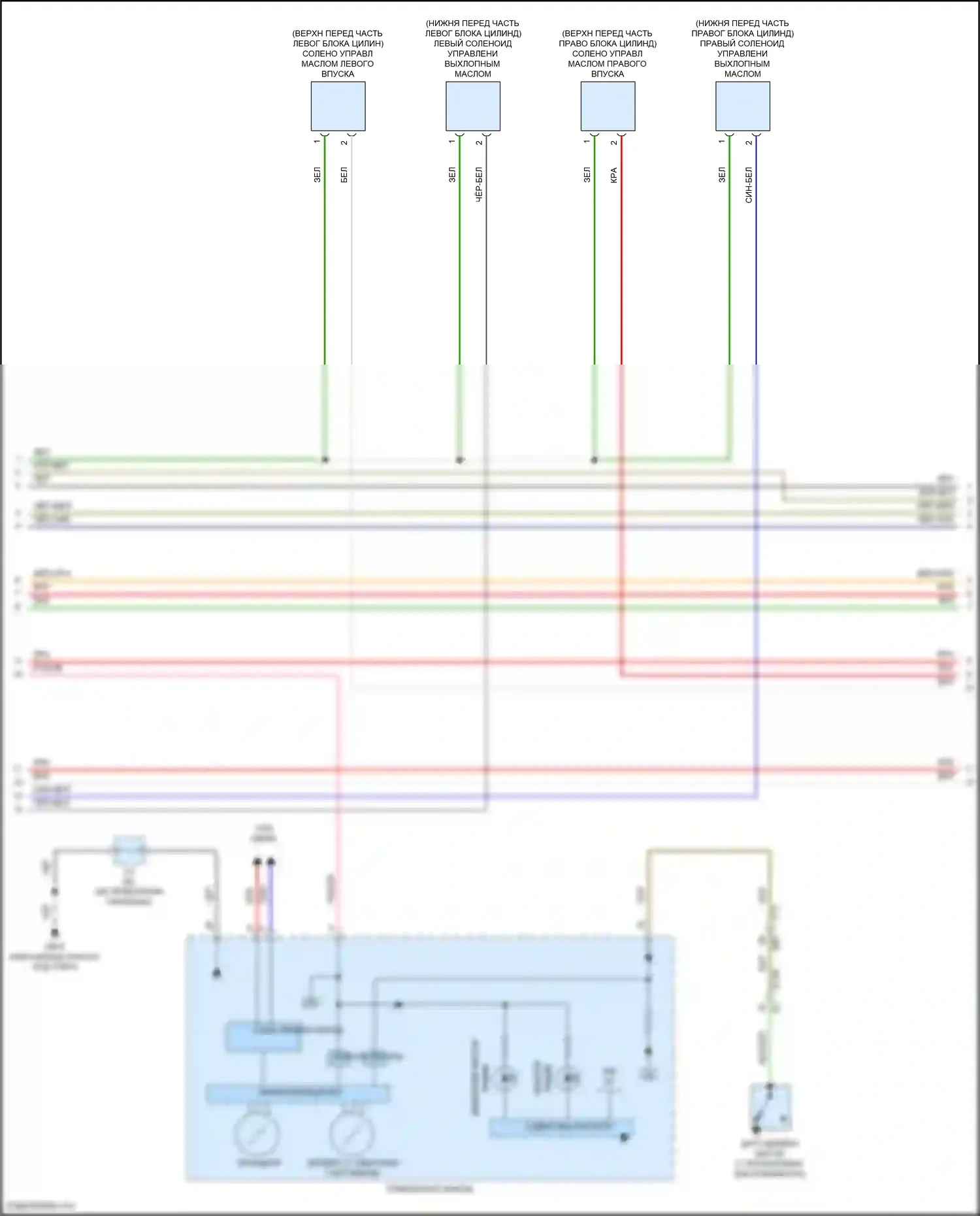 Crosstrek Subaru GU (2022-2024): Электросхема двигатель 2.0л гибрид, электросхема органов управления двигателем (4 из 7) 
