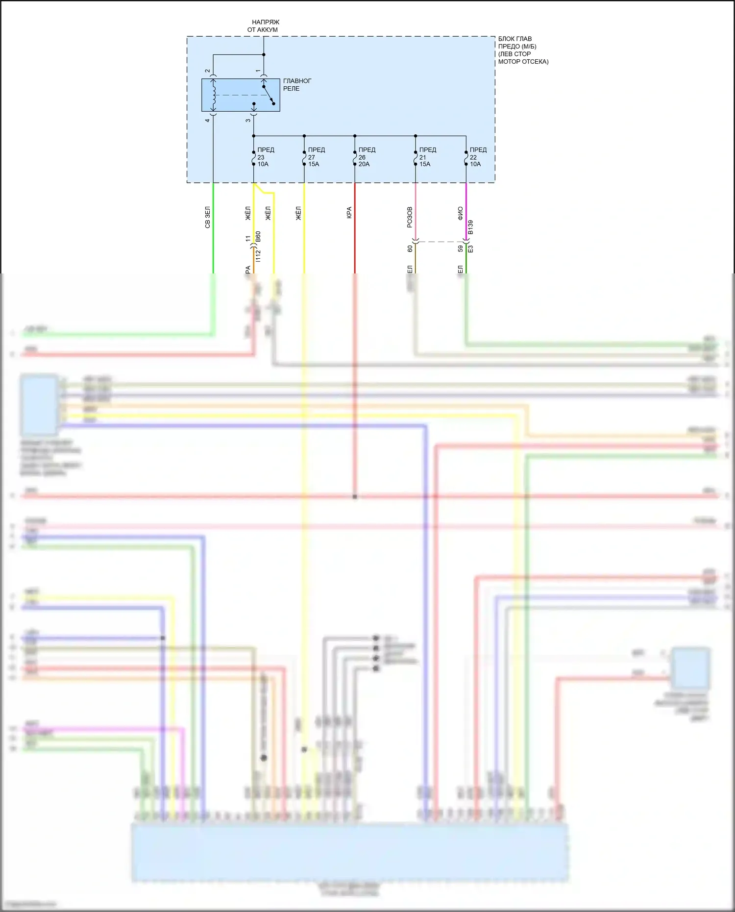 Crosstrek Subaru GU (2022-2024): Электросхема двигателя 2.0l (3 из 7) 