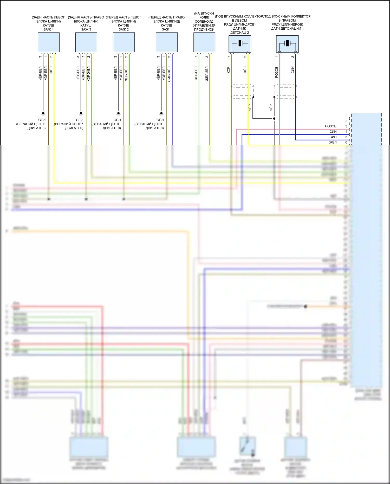 Crosstrek Subaru GU (2022-2024): Электросхема двигателя 2.0l (7 из 7) 